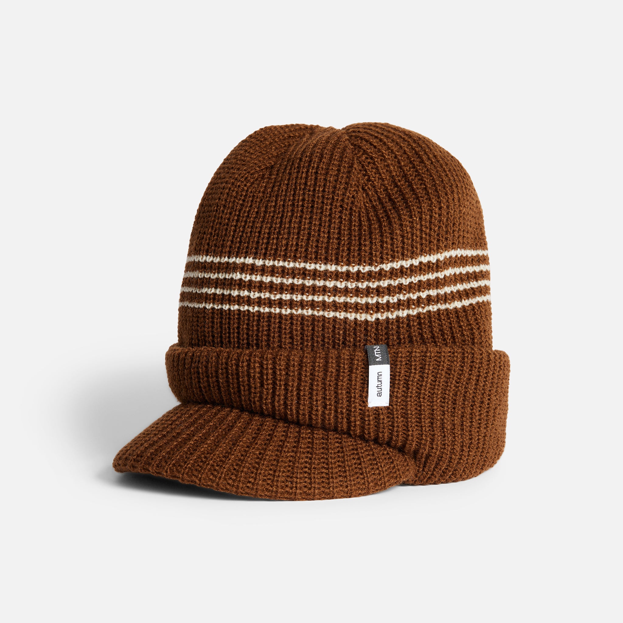 Visor Beanie - Brown – autumnheadwear