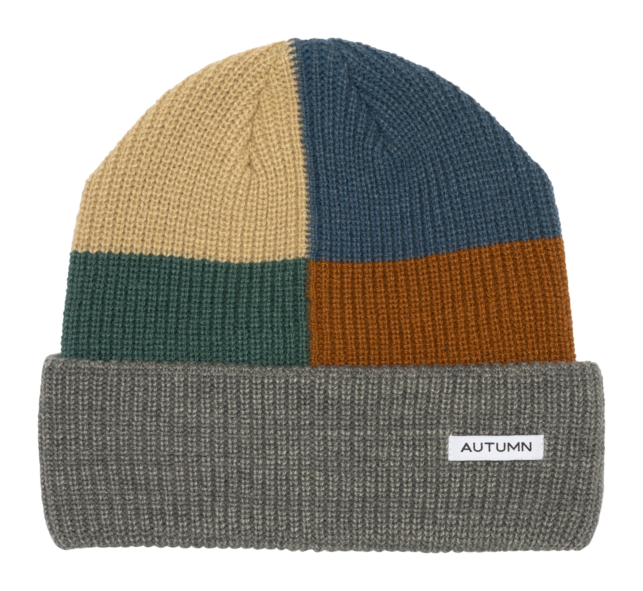 PATCHWORK BEANIE GREY autumnheadwear