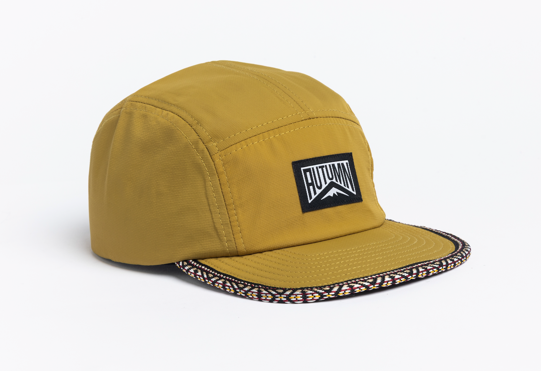 Ripstop 5 Panel Camp Cap - Mustard – autumnheadwear