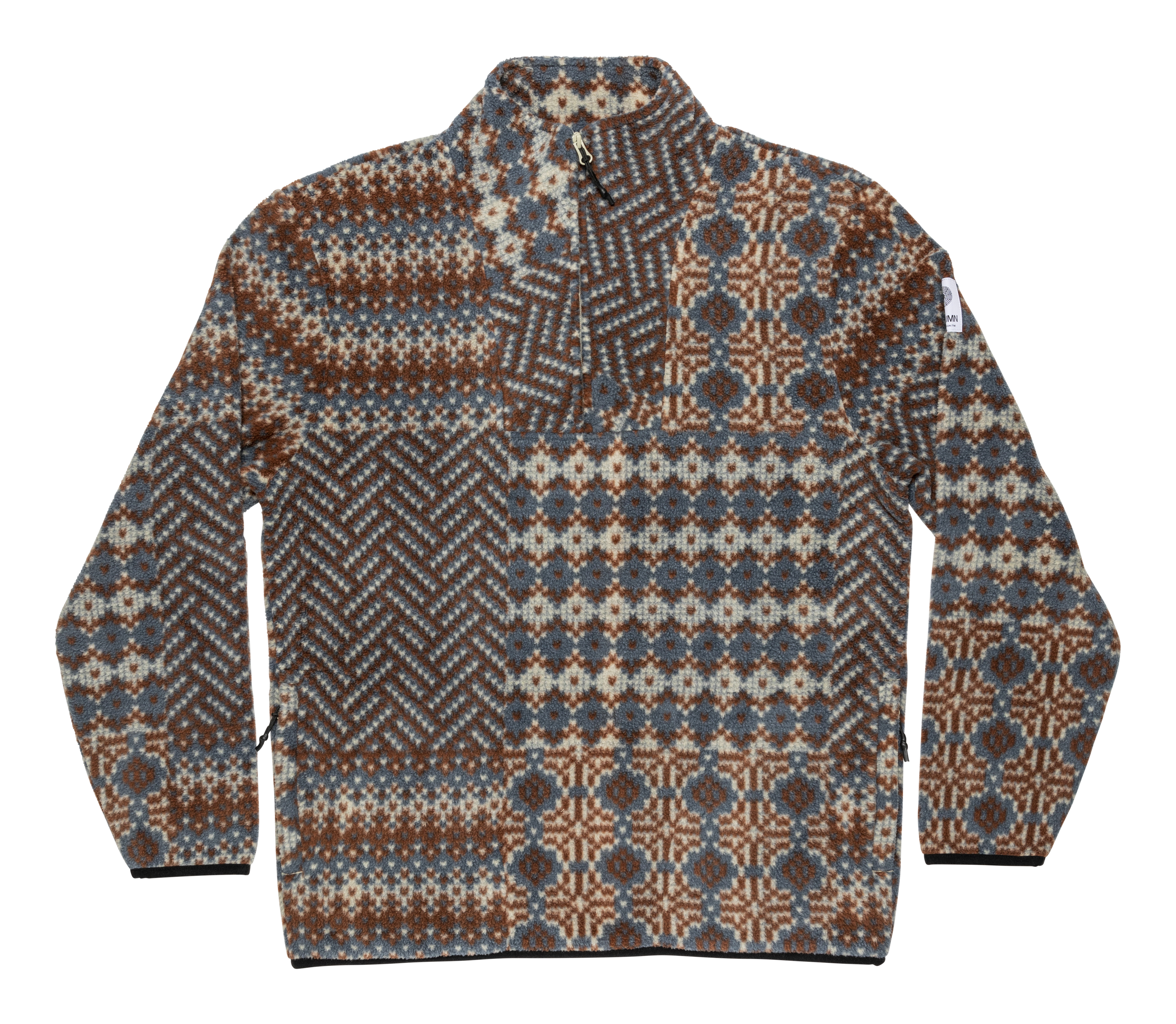 VORTEX HALF ZIP FLEECE - FAIR ISLE PATCHWORK – autumnheadwear VORTEX HALF ZIP FLEECE - FAIR ISLE PATCHWORK – autumnheadwear