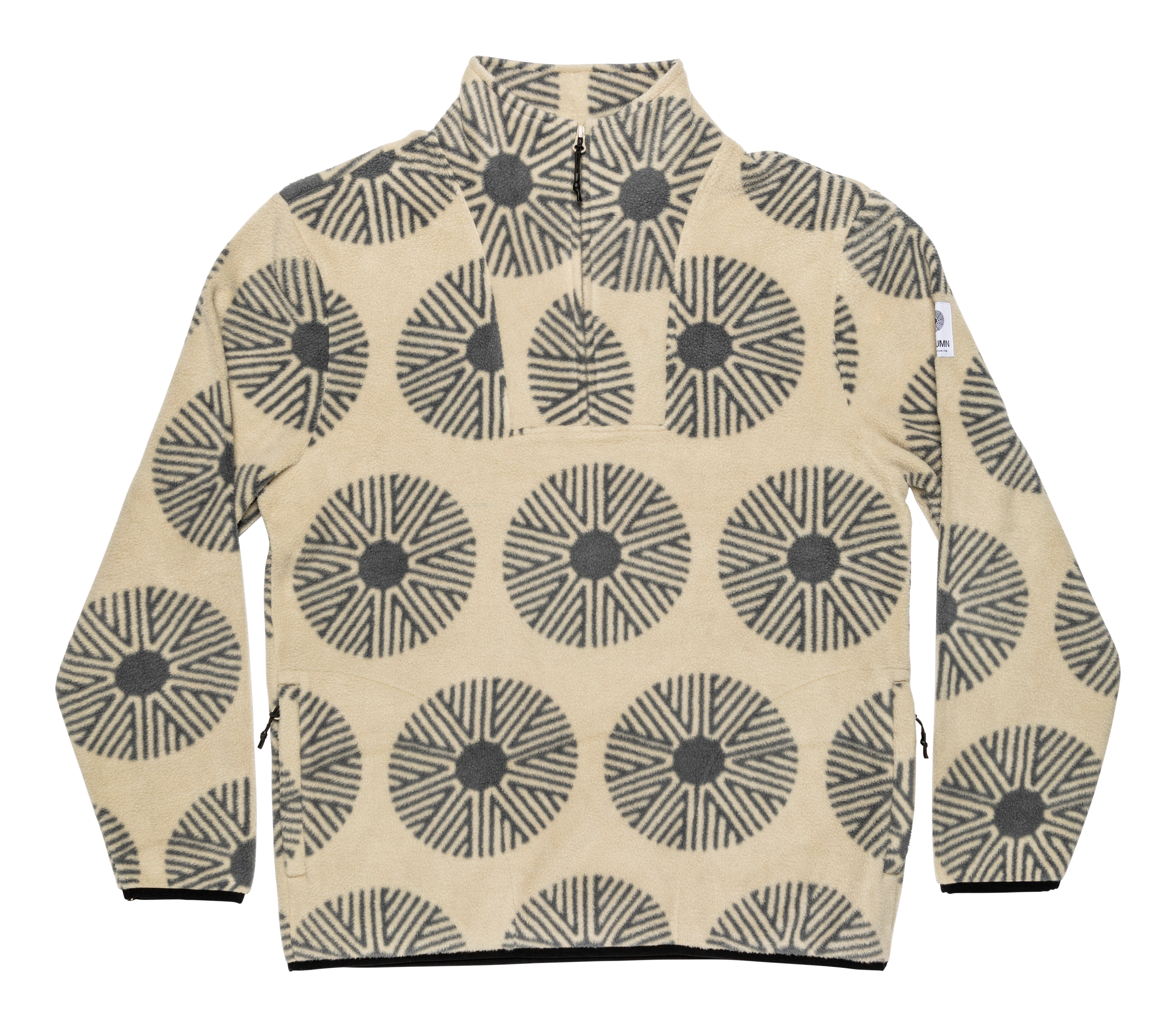 VORTEX HALF ZIP FLEECE - SUNFLAKE – autumnheadwear