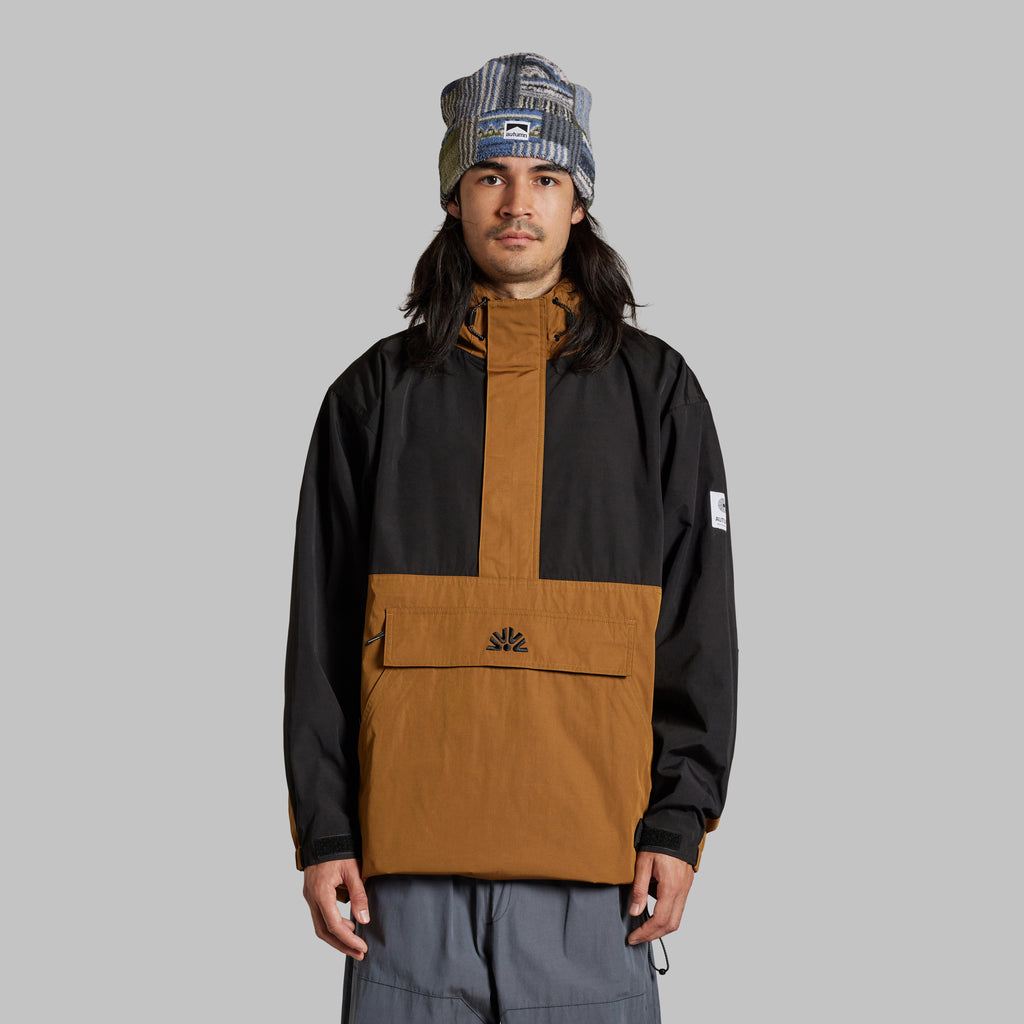 2025 CASCADE ANORAK JACKET - BROWN / BLACK