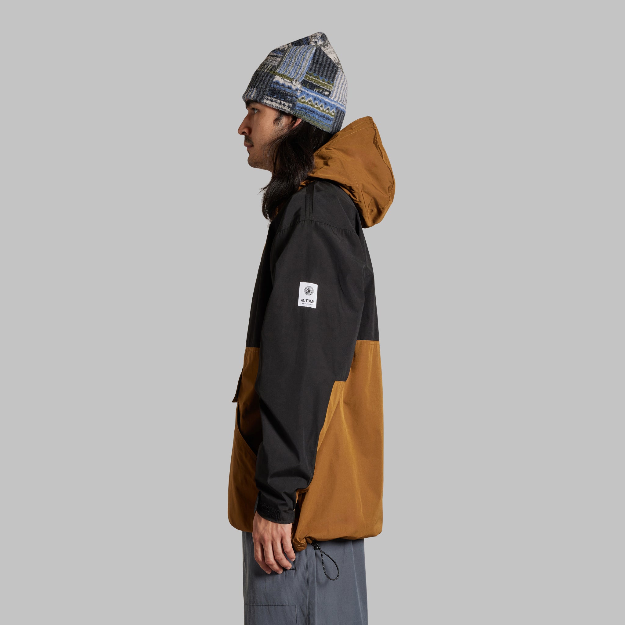 2025 CASCADE ANORAK JACKET - BROWN / BLACK