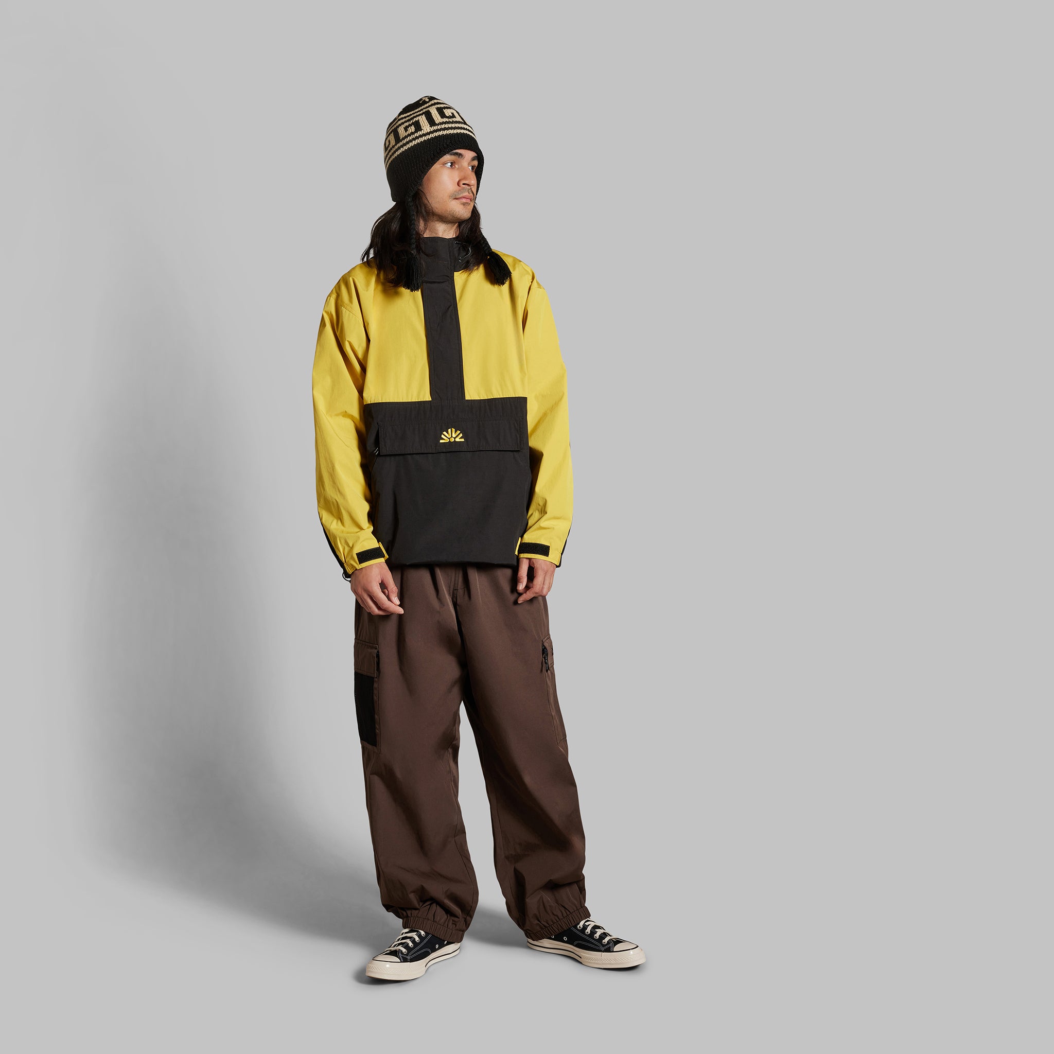 2025 CASCADE ANORAK JACKET - GOLD / BLACK