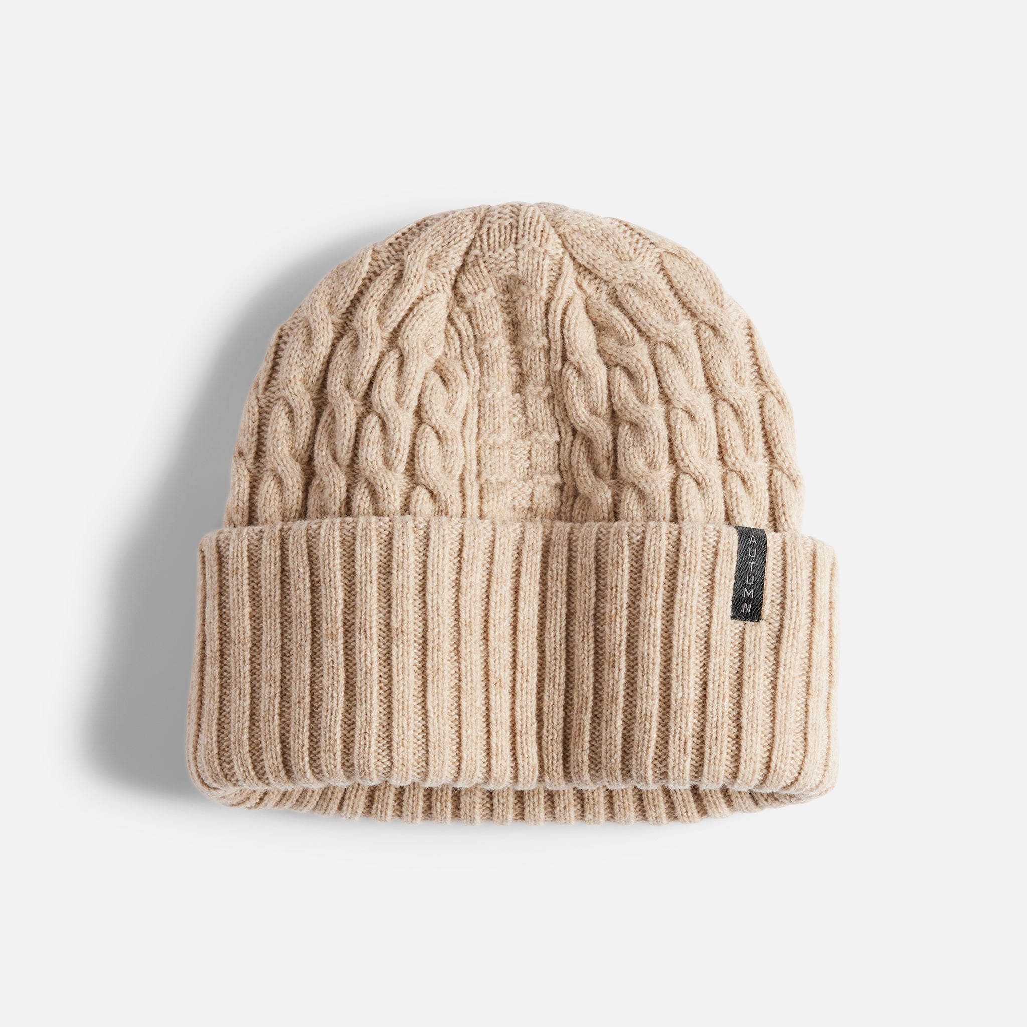 Cable Knit Beanie - Natural