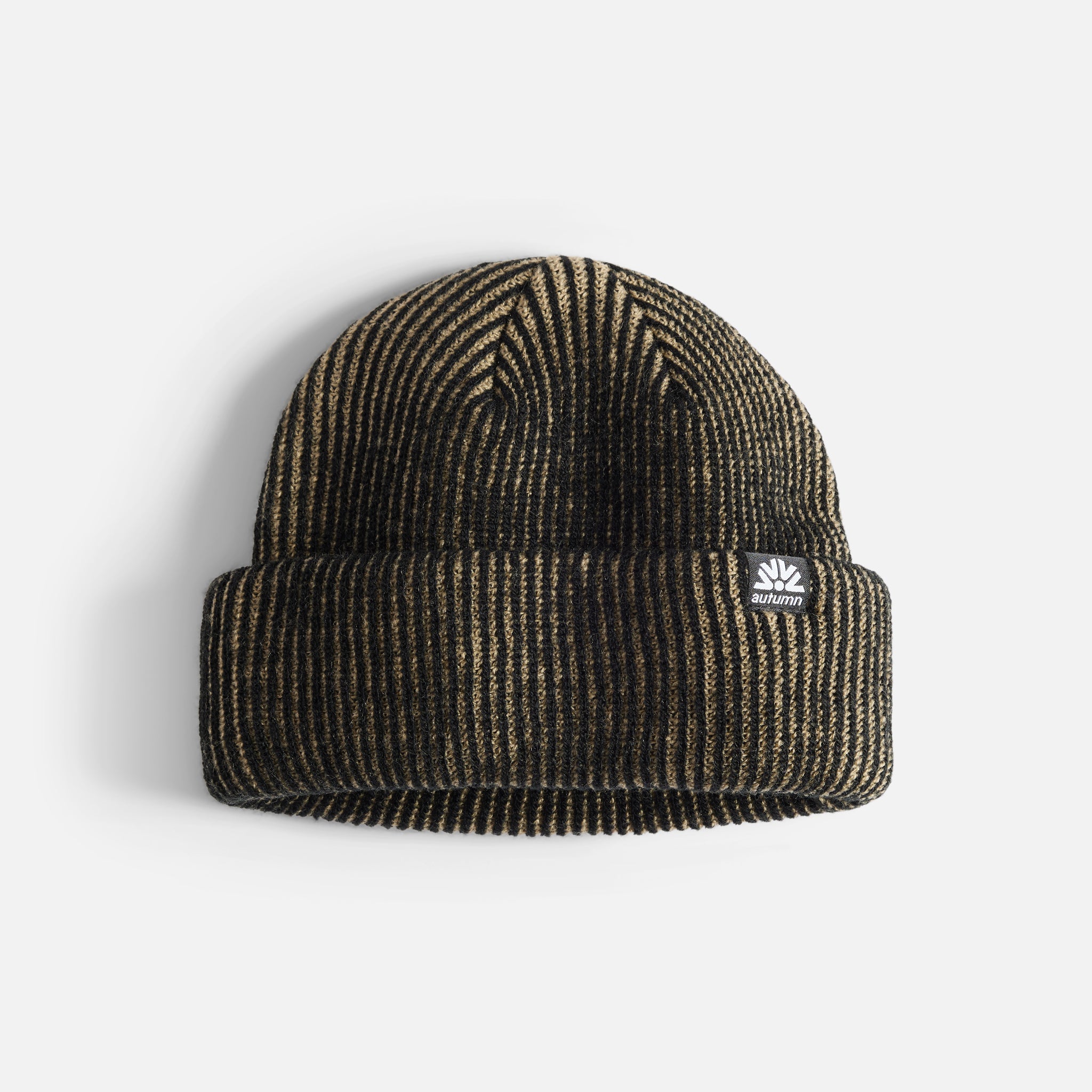 Cord Double Roll Beanie - Chinchilla