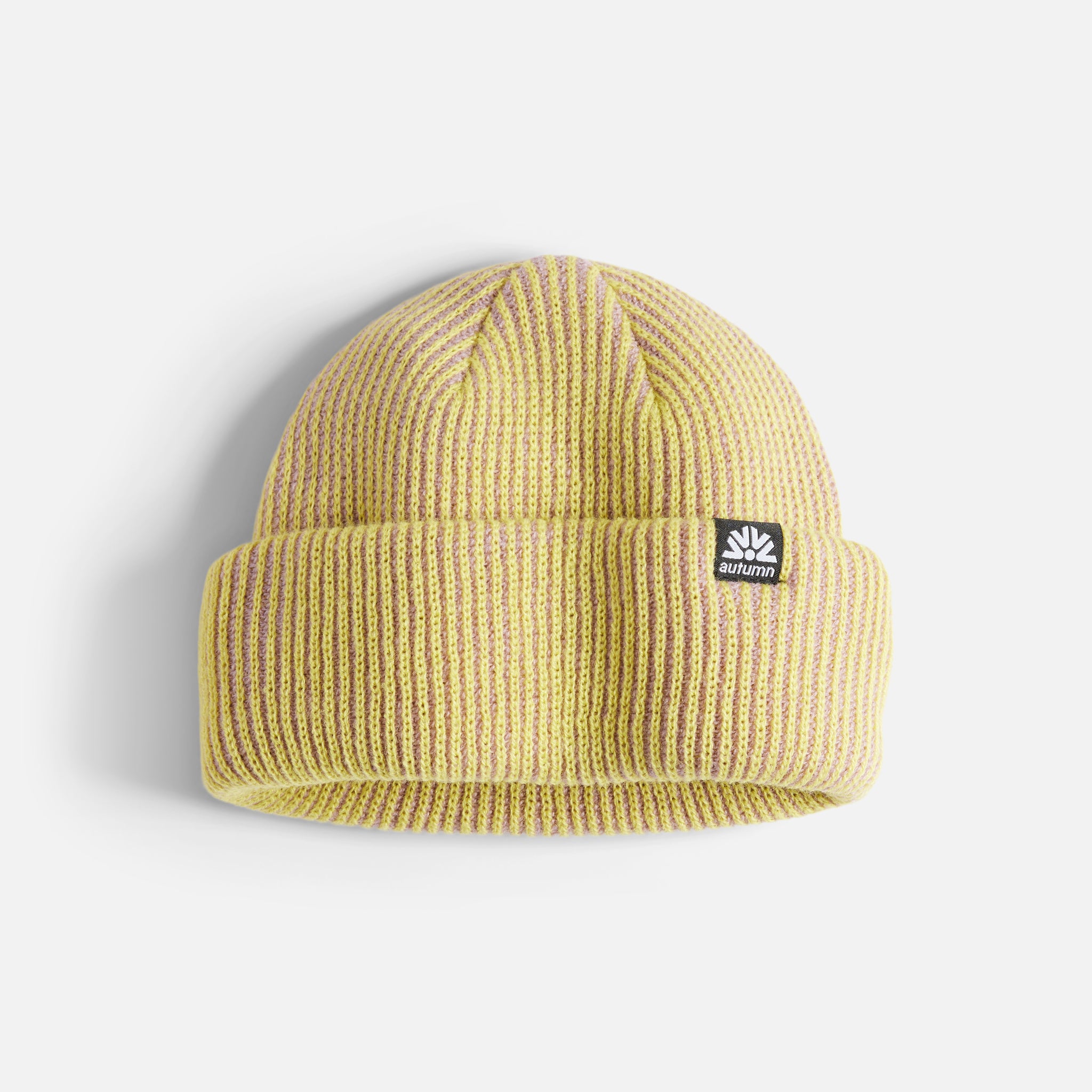 Cord Double Roll Beanie - Lavender Icecream