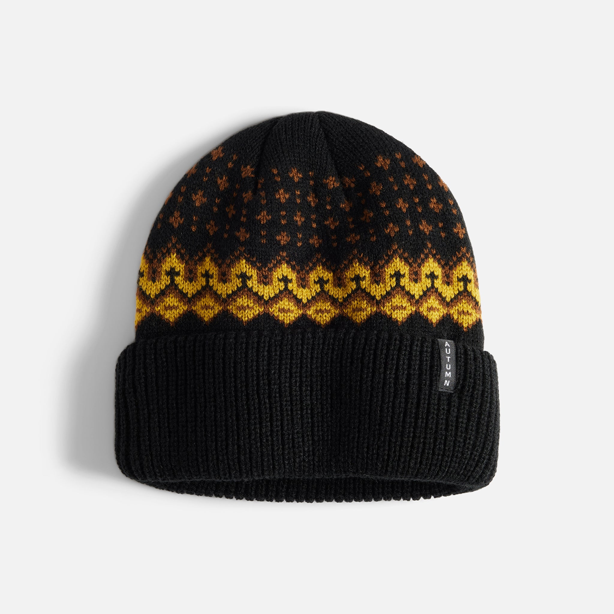 Fairisle Beanie - Black