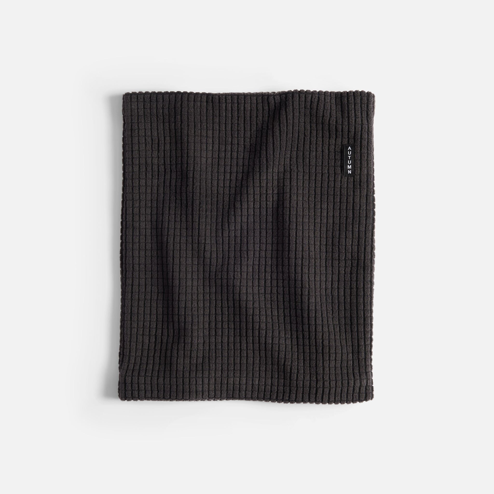 Grid Fleece Neck Gaiter - Black