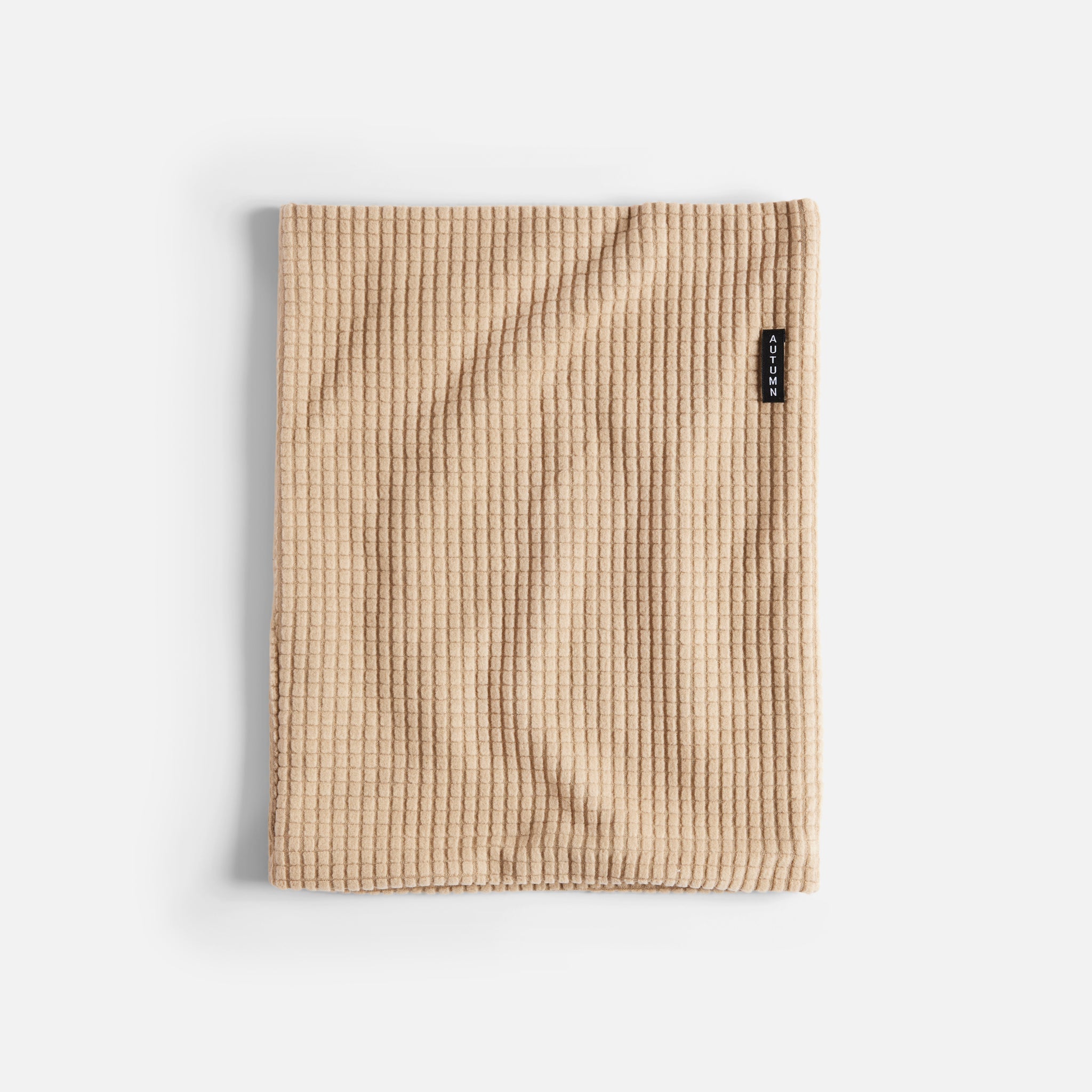 Grid Fleece Neck Gaiter - Sand