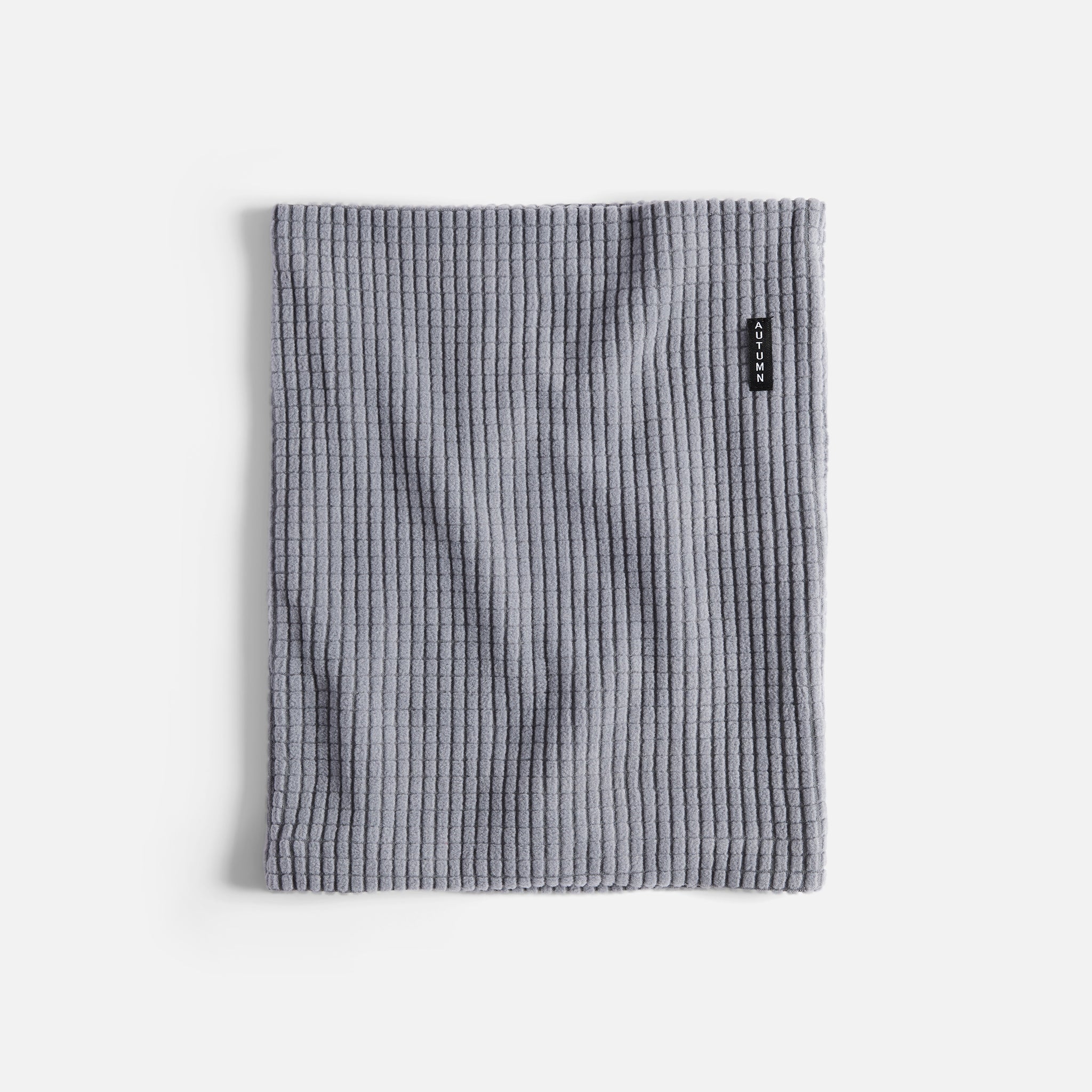 Grid Fleece Neck Gaiter - Stone
