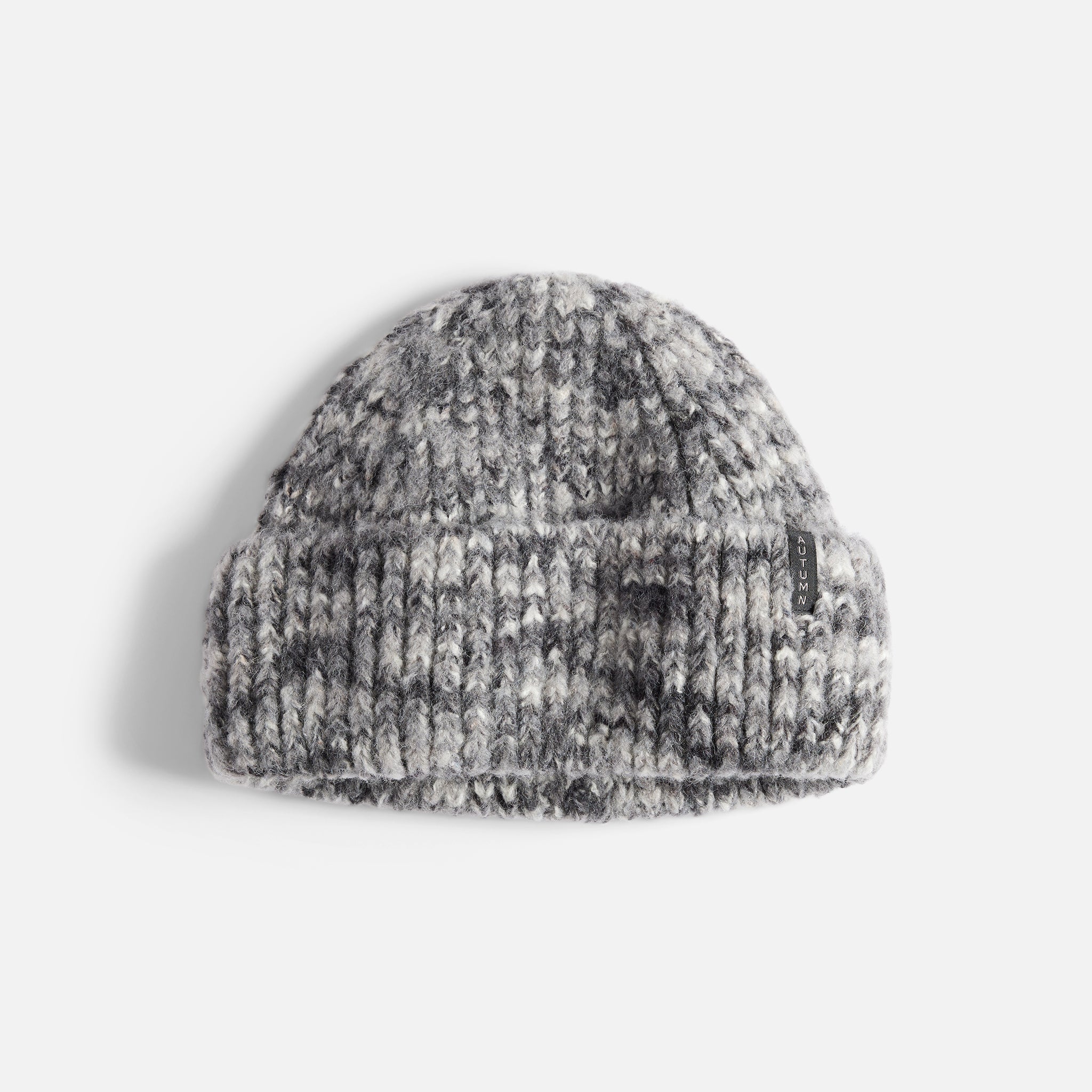 Marble Knit Beanie - Black