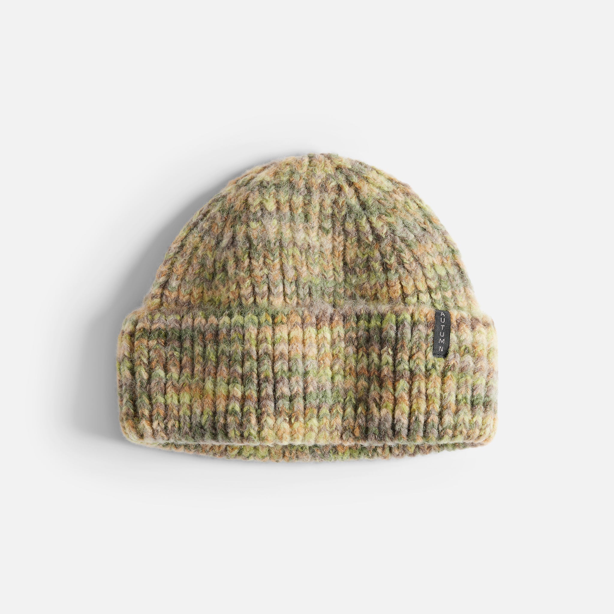 Marble Knit Beanie - Green