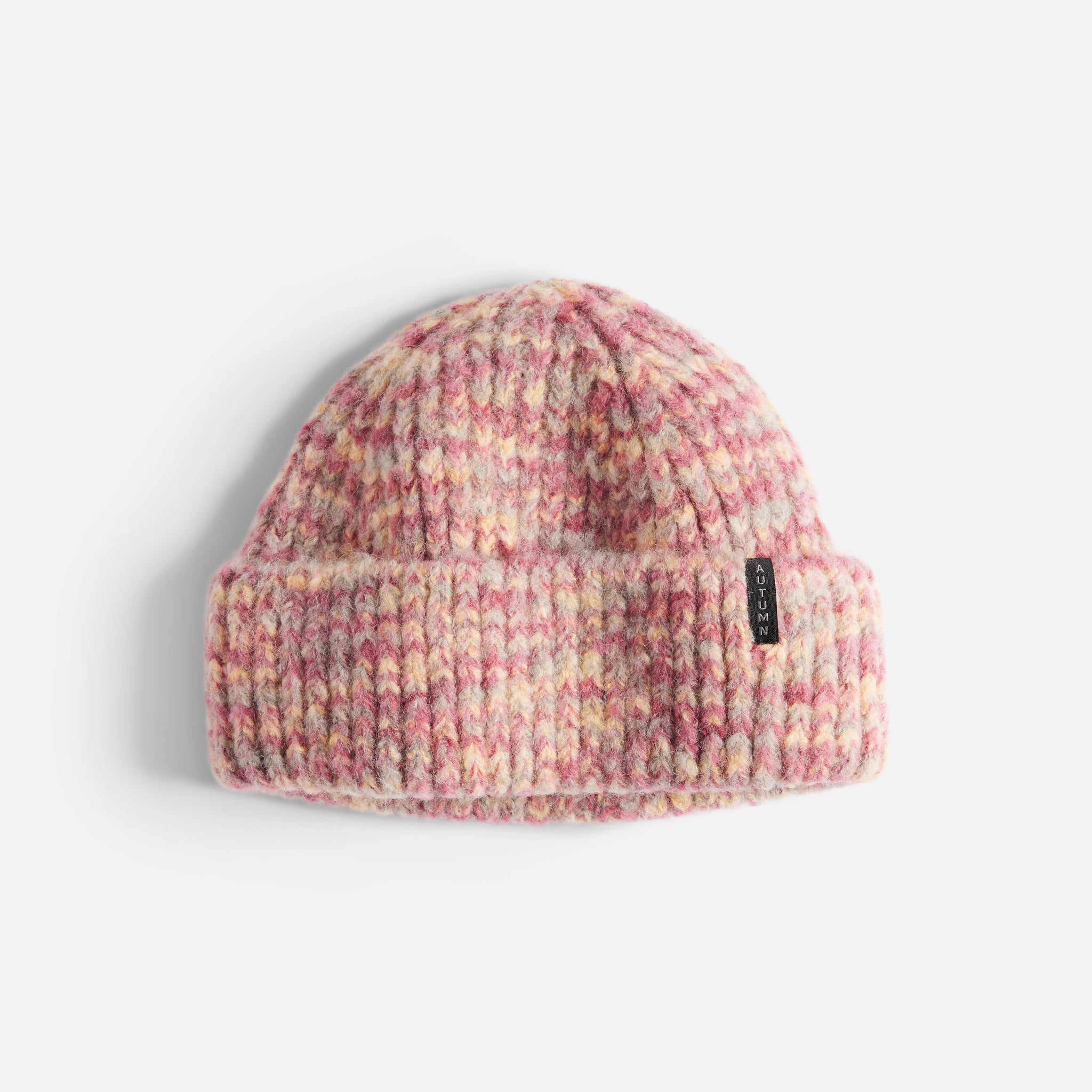 Marble Knit Beanie - Red