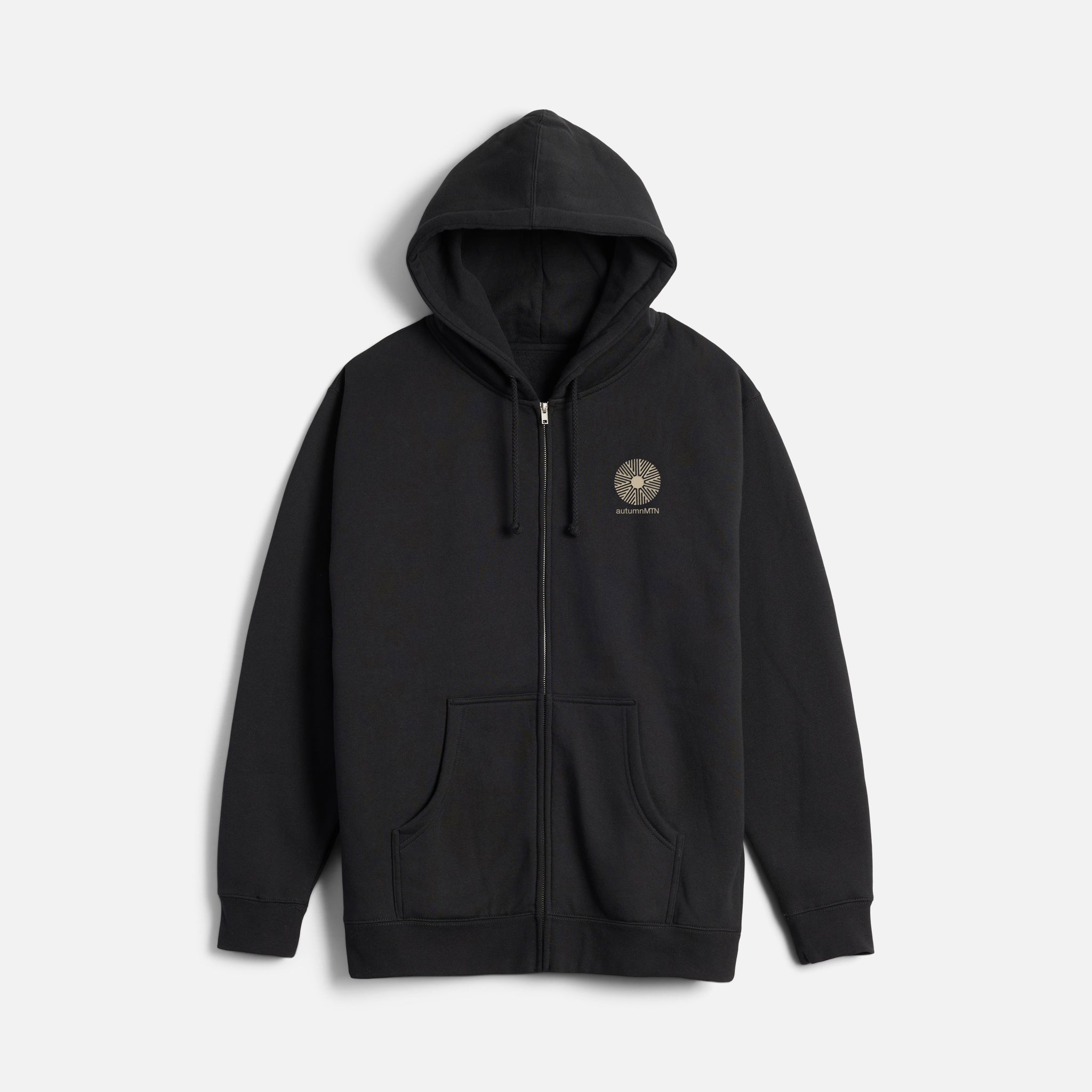 Mtn Zip Hoodie - Black