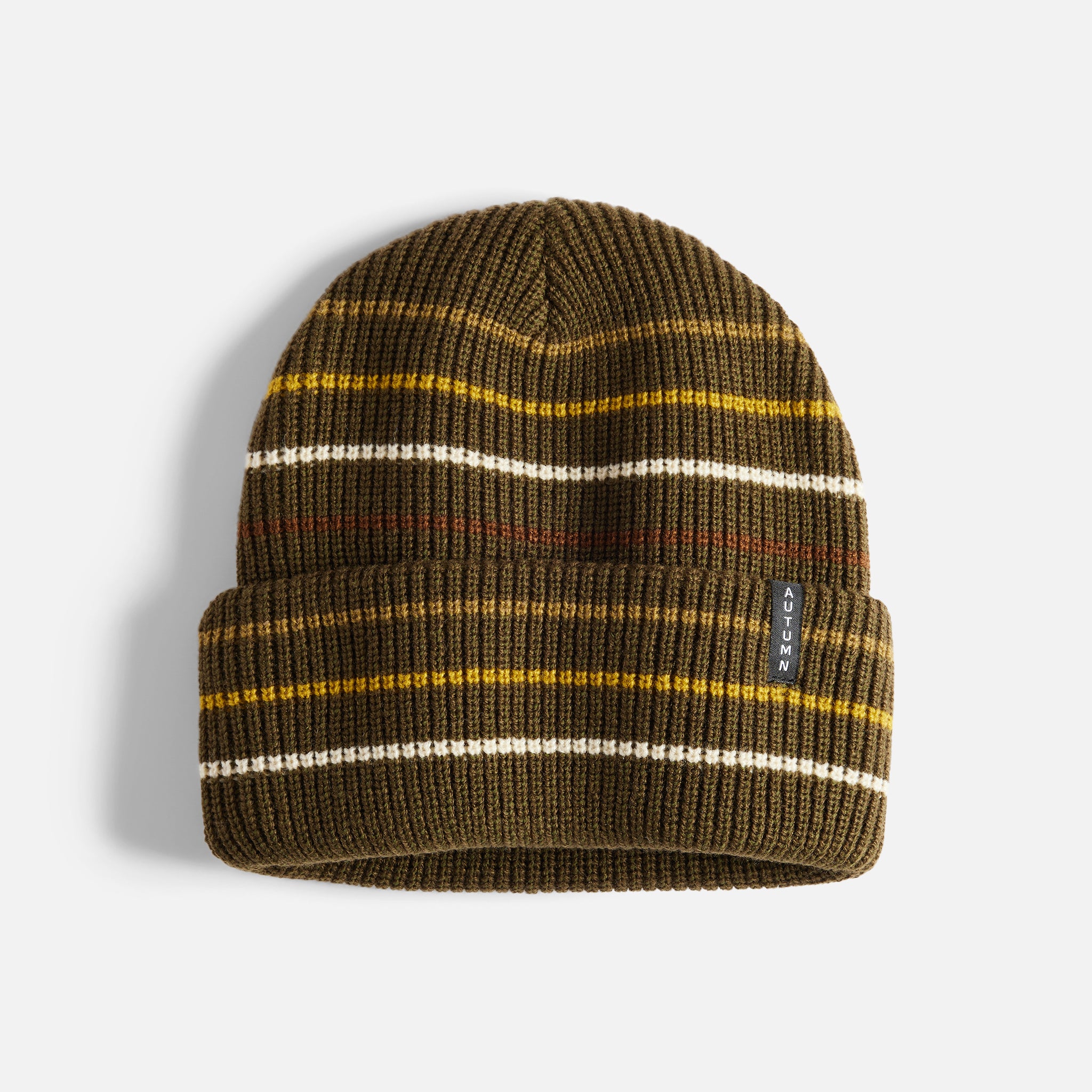 Multi Stripe Beanie - Army