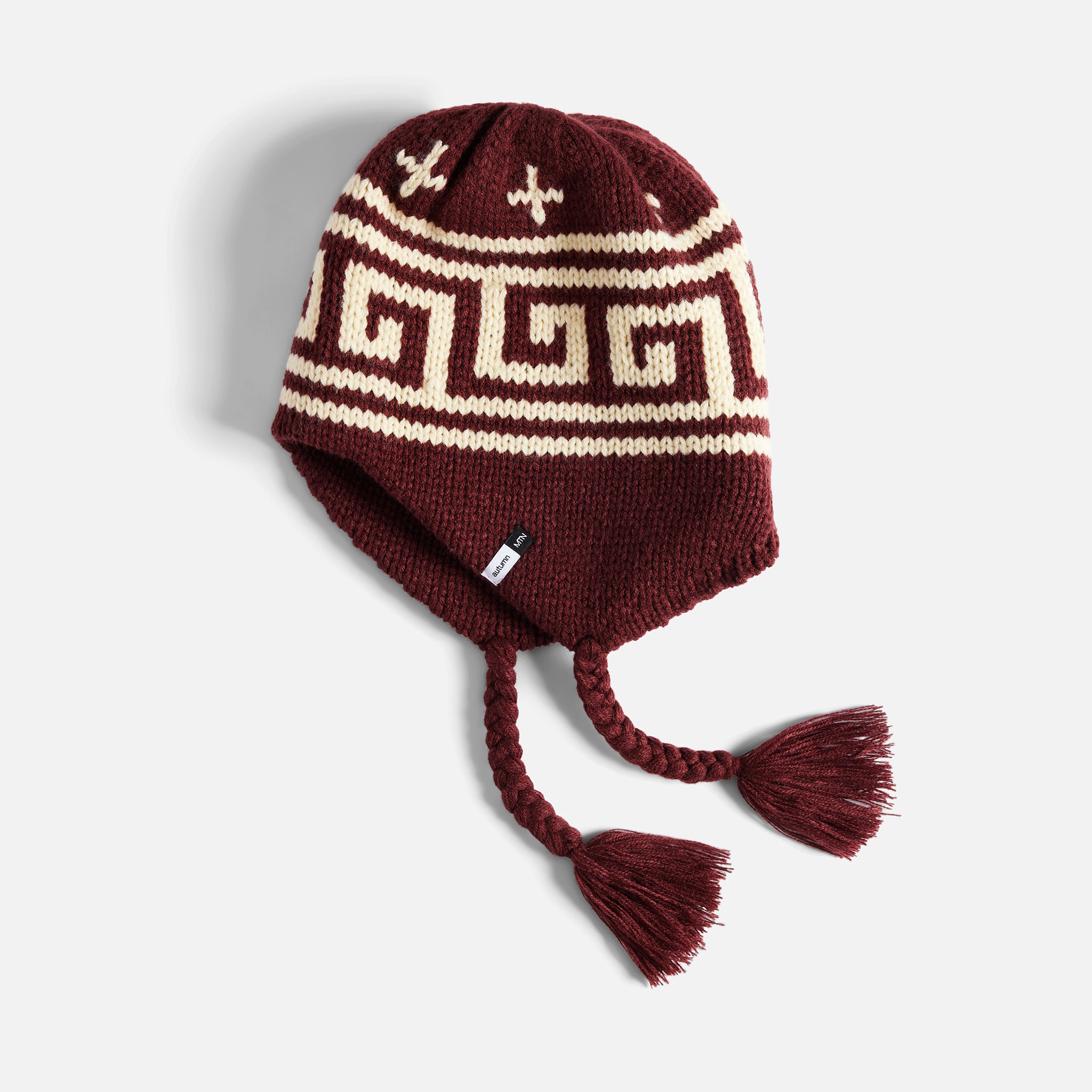 Niseko Ear Flap Beanie - Burgundy – autumnheadwear