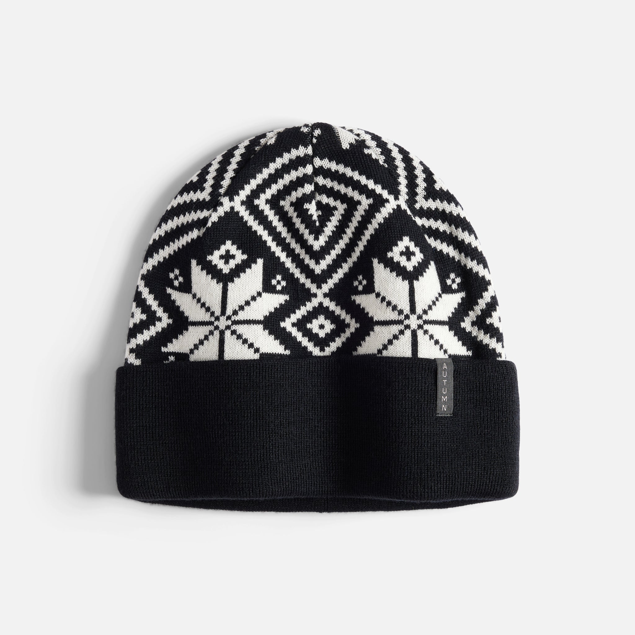 Nordic Knit Beanie - Black