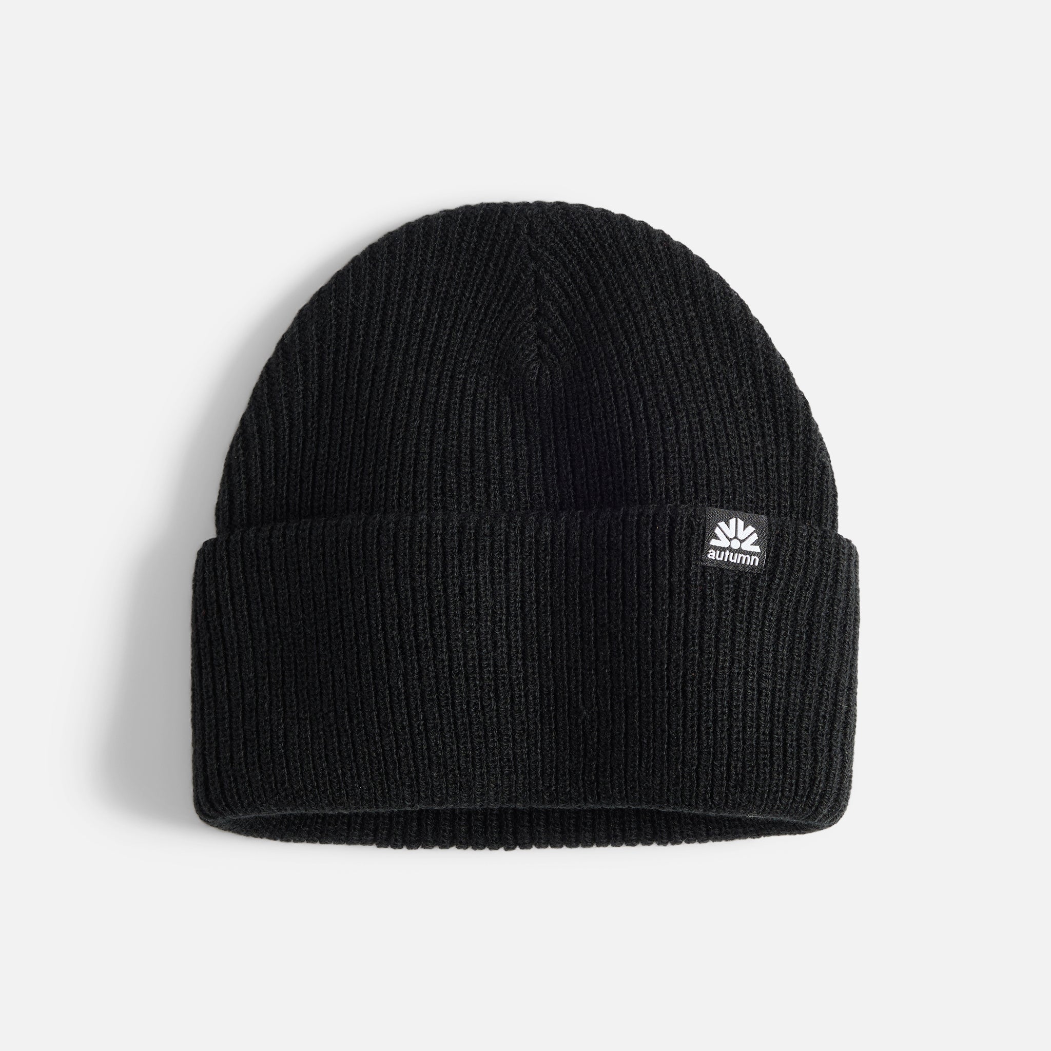 Simple Solid Beanie - Black