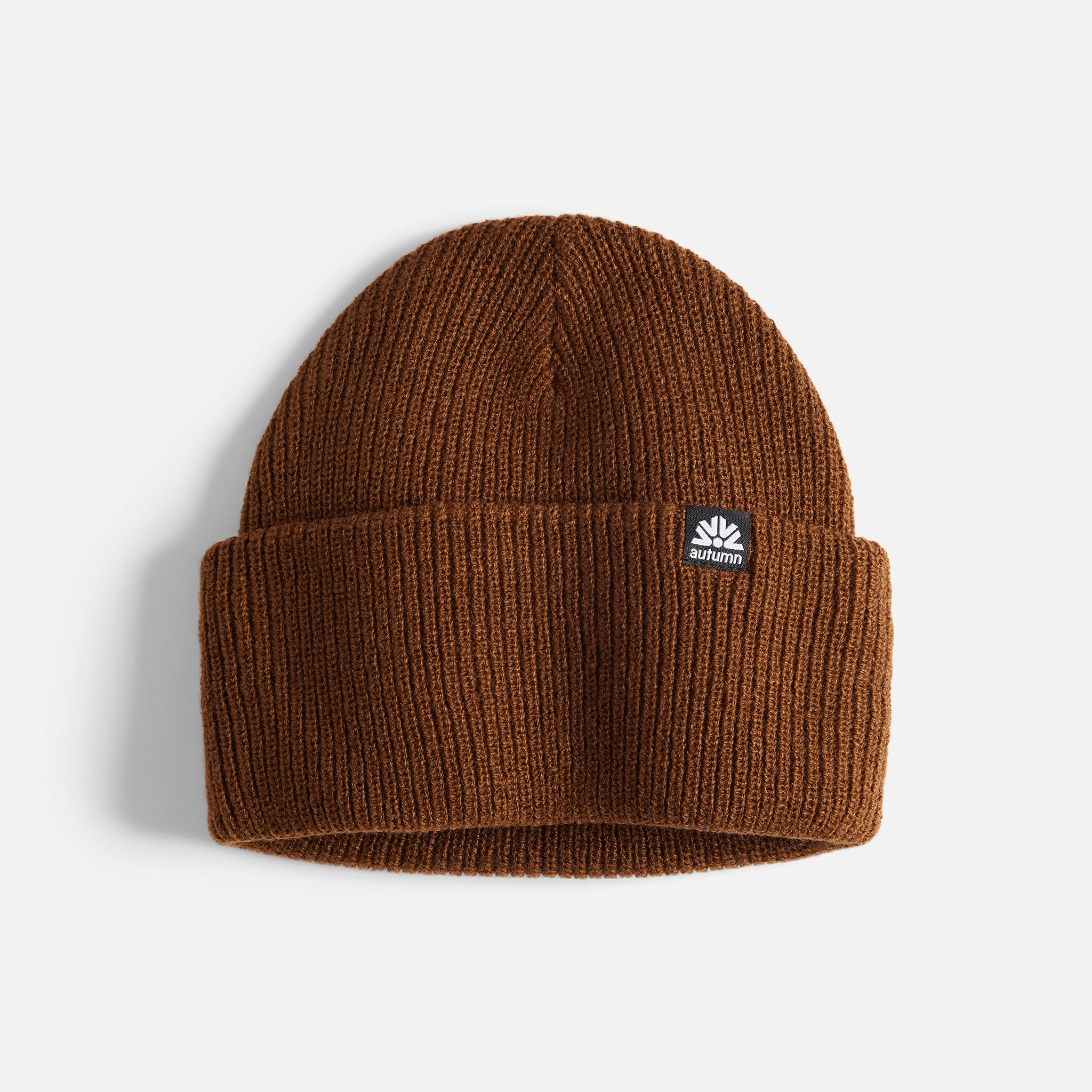 Simple Solid Beanie - Brown