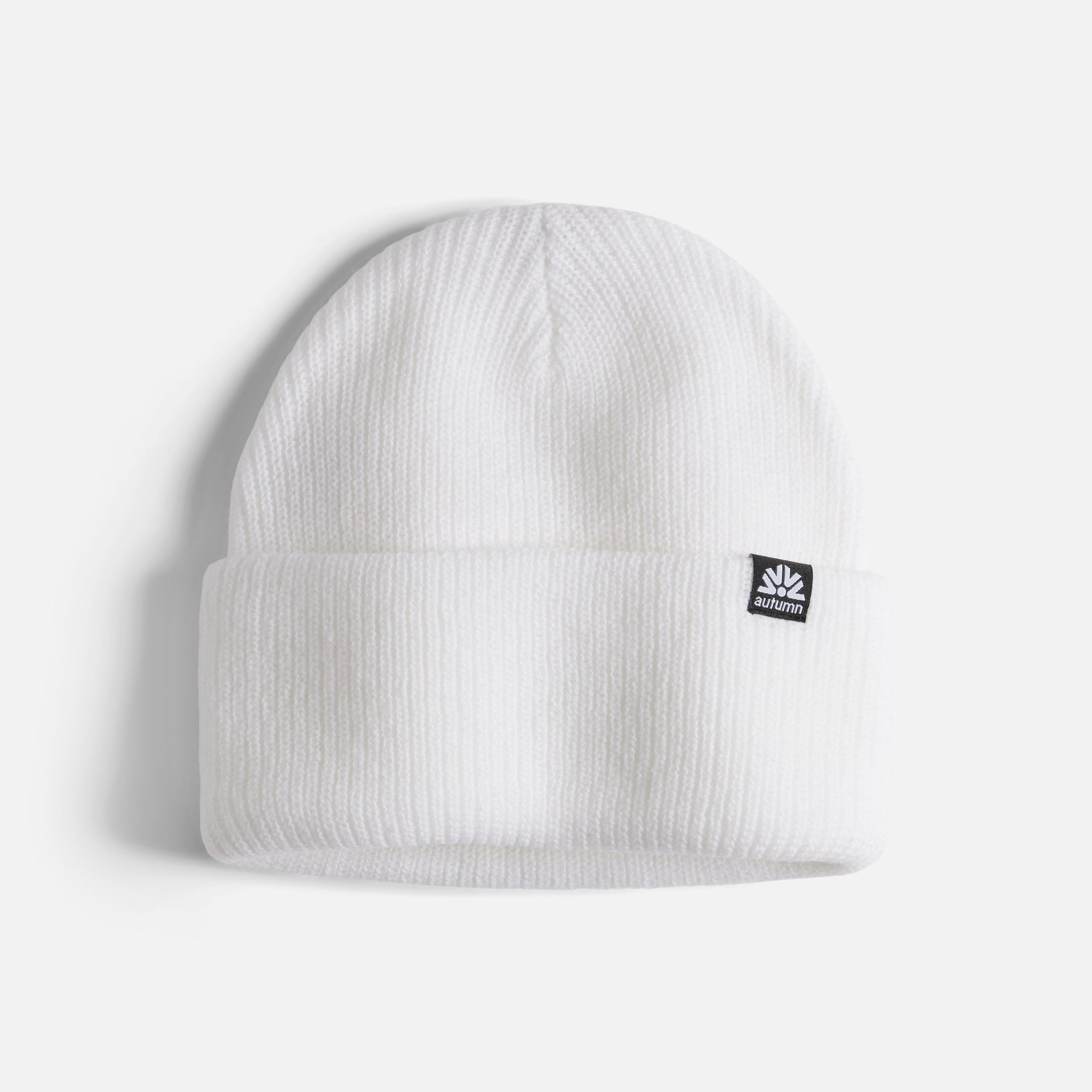 Simple Solid Beanie - White