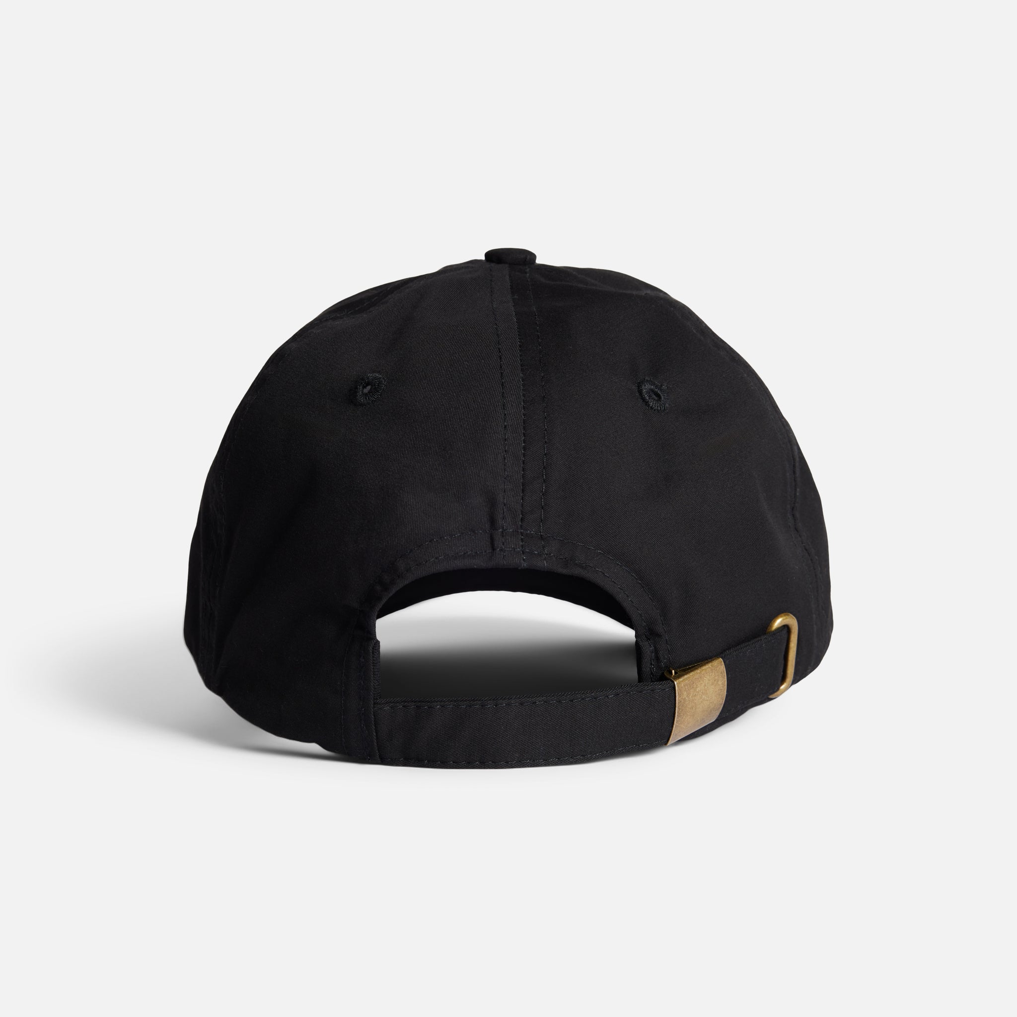 Six Panel Strapback - Black – autumnheadwear
