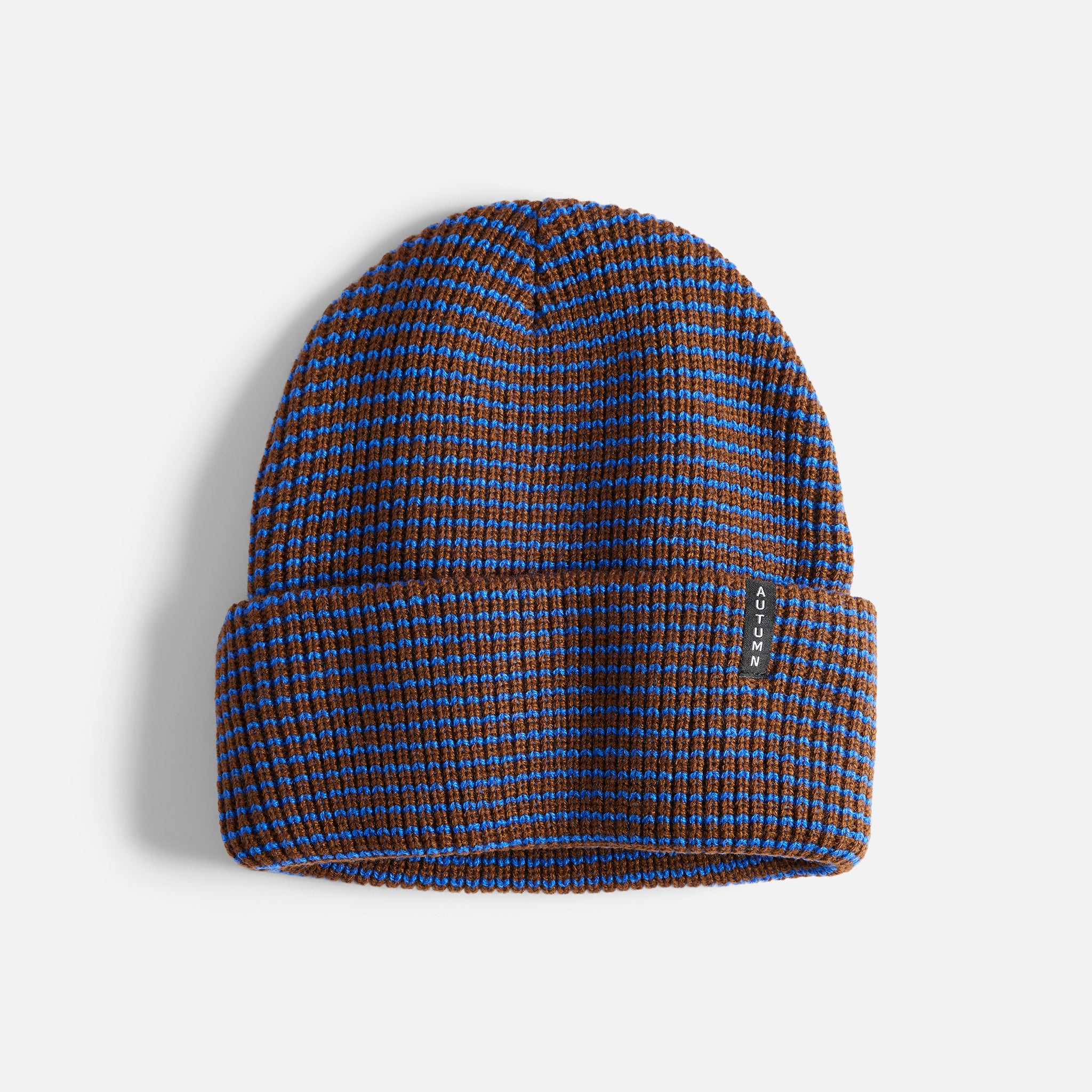 Stripe Beanie - Brown