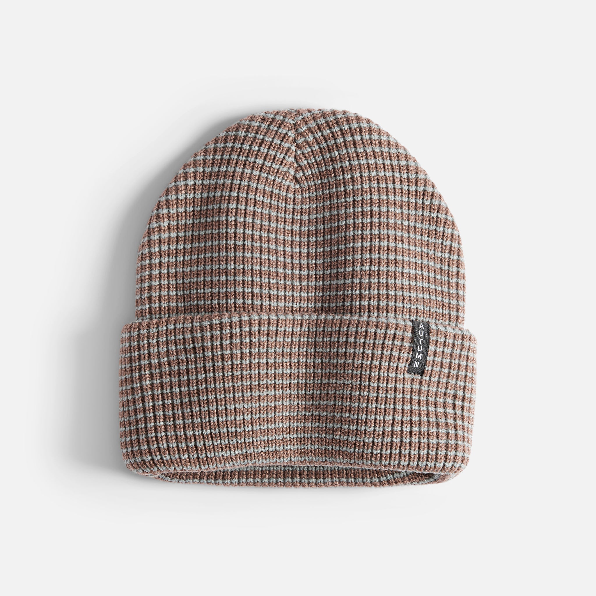 Stripe Beanie - Dusty Mauve