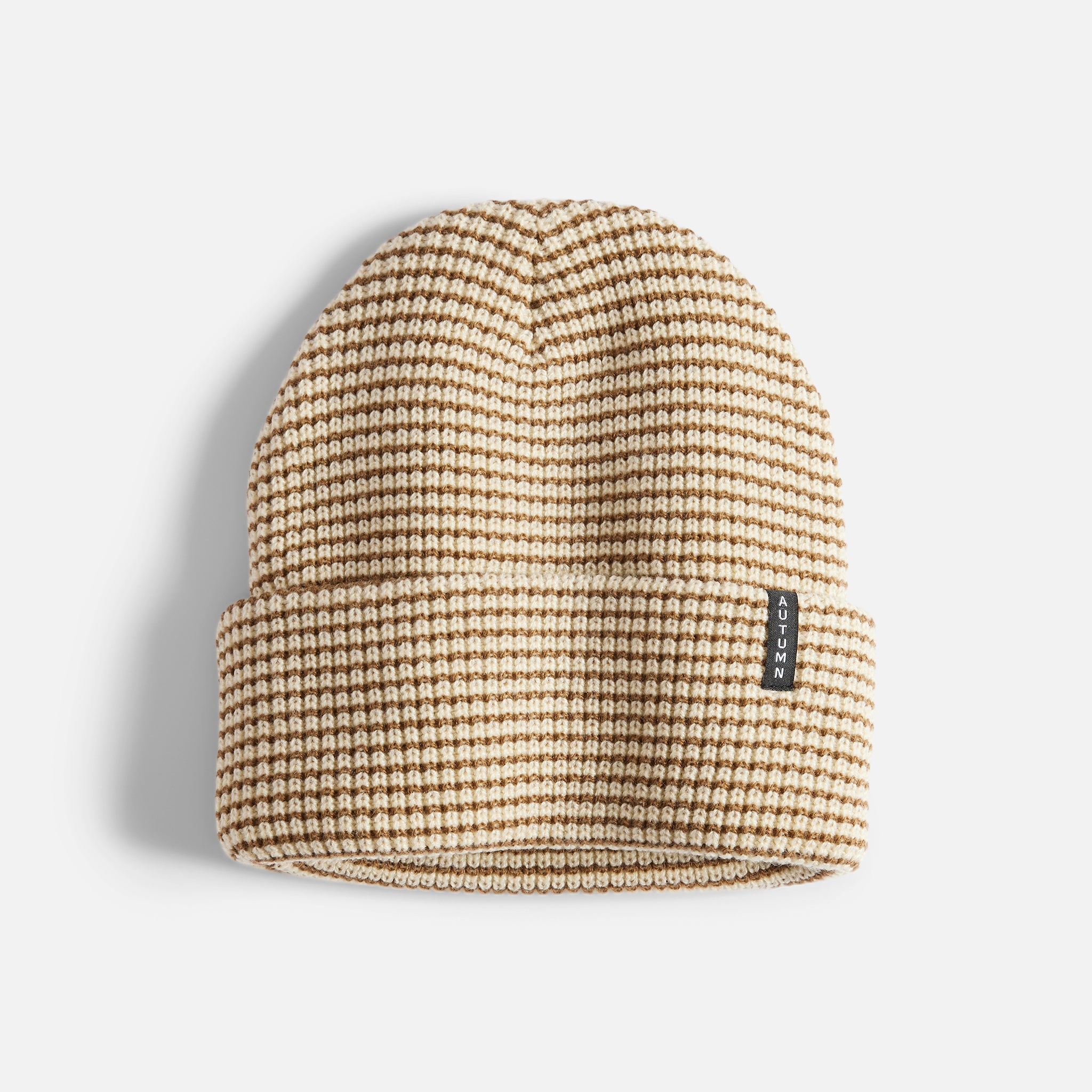 Stripe Beanie - Eggshell