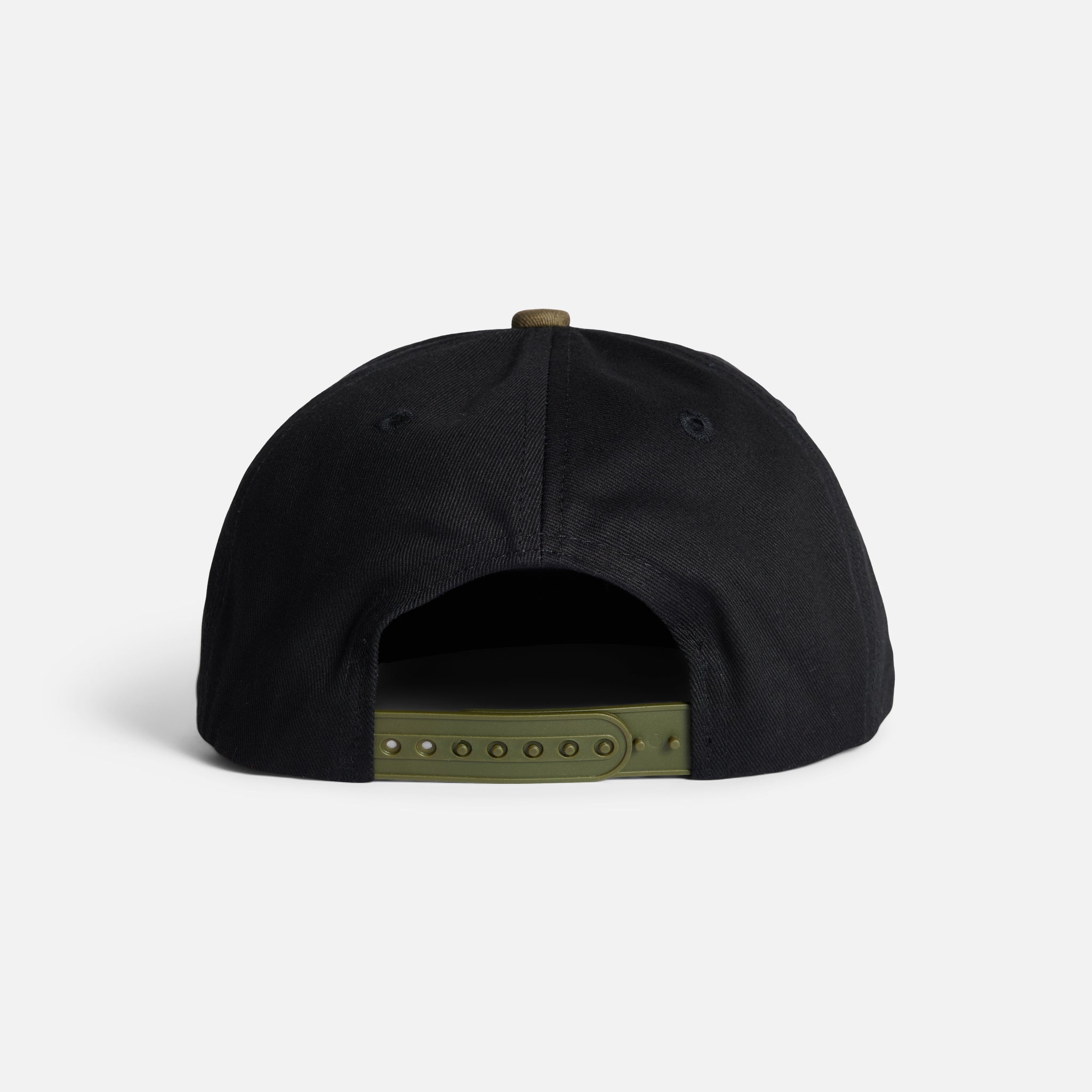 Two Tone Twill Snapback - Black