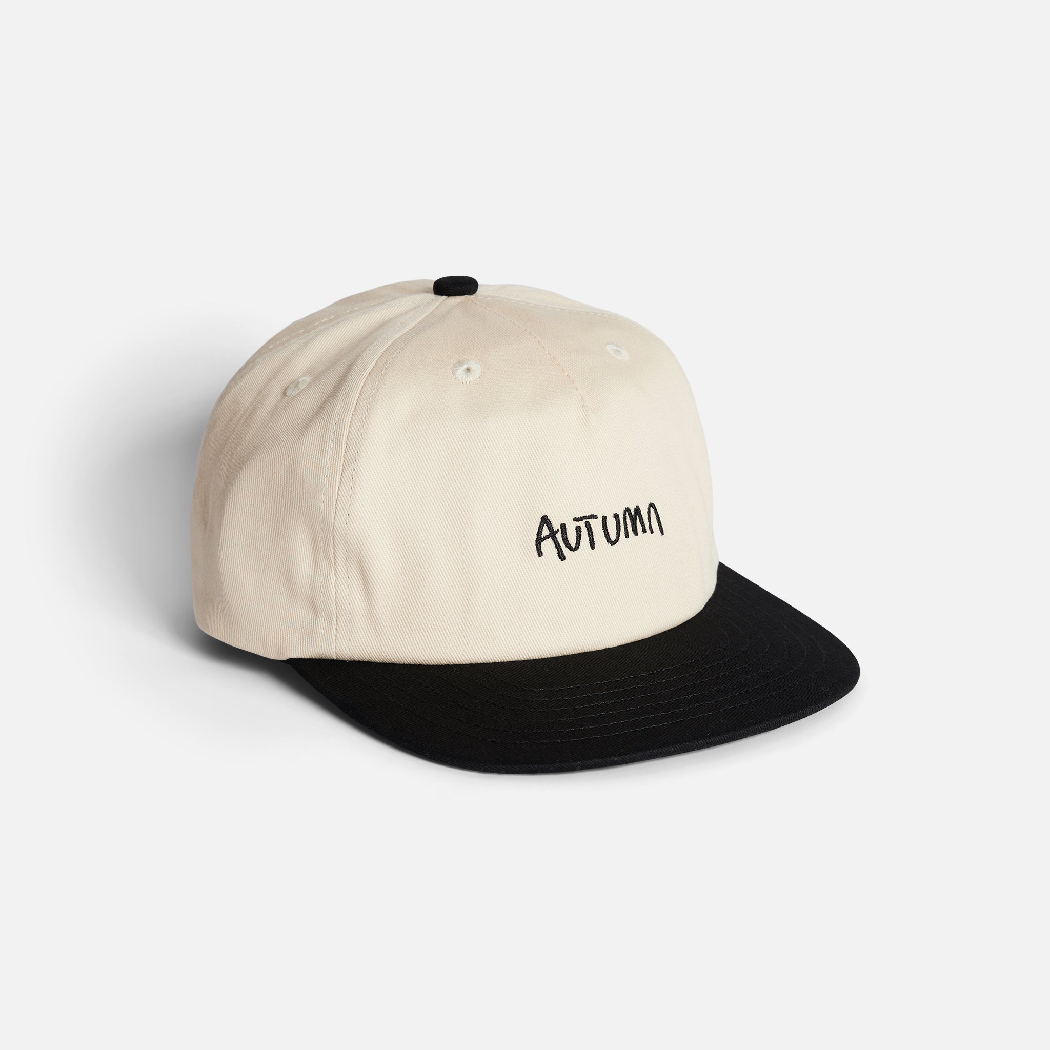 Two Tone Twill Snapback - Eggshell