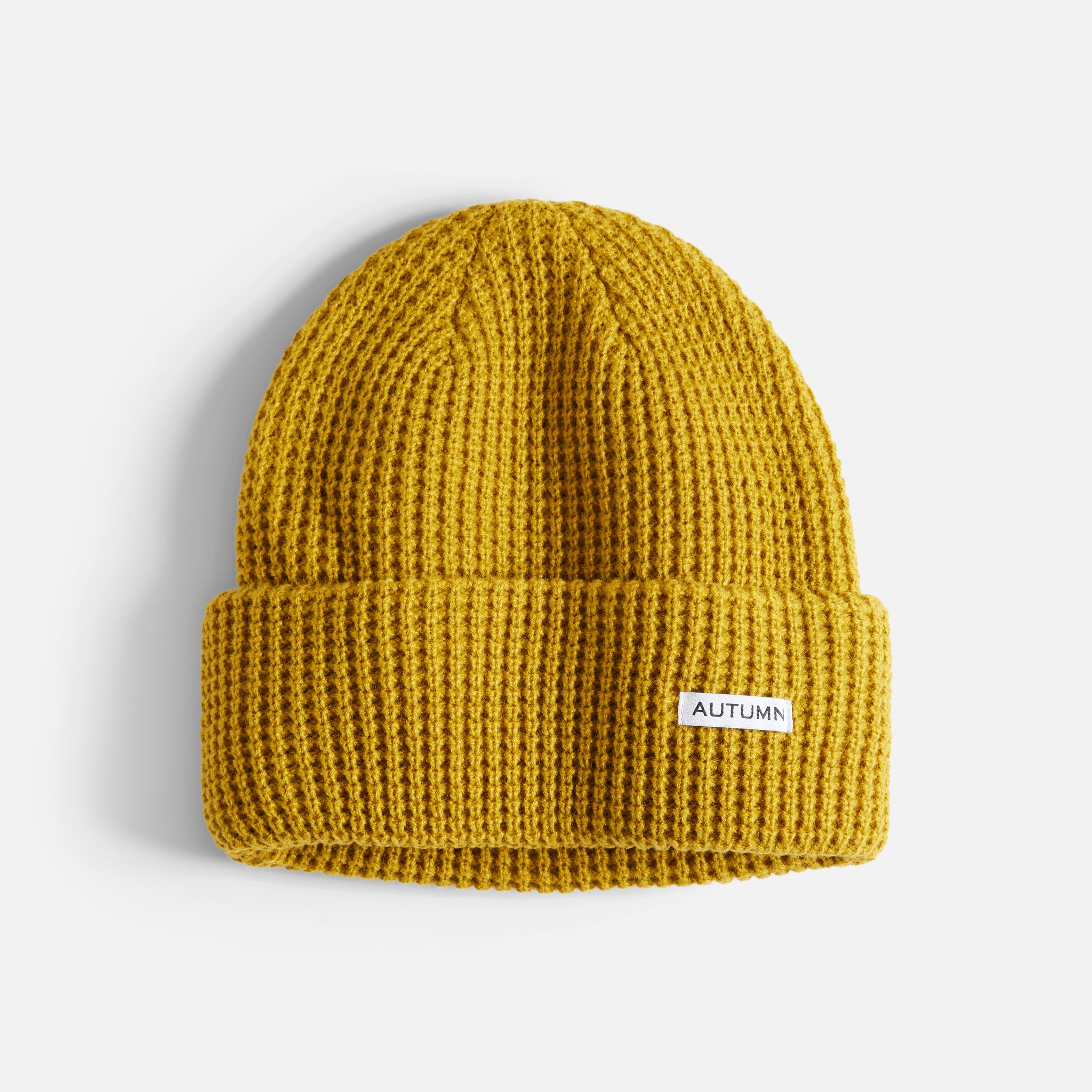 Waffle Beanie - Olive Ocre
