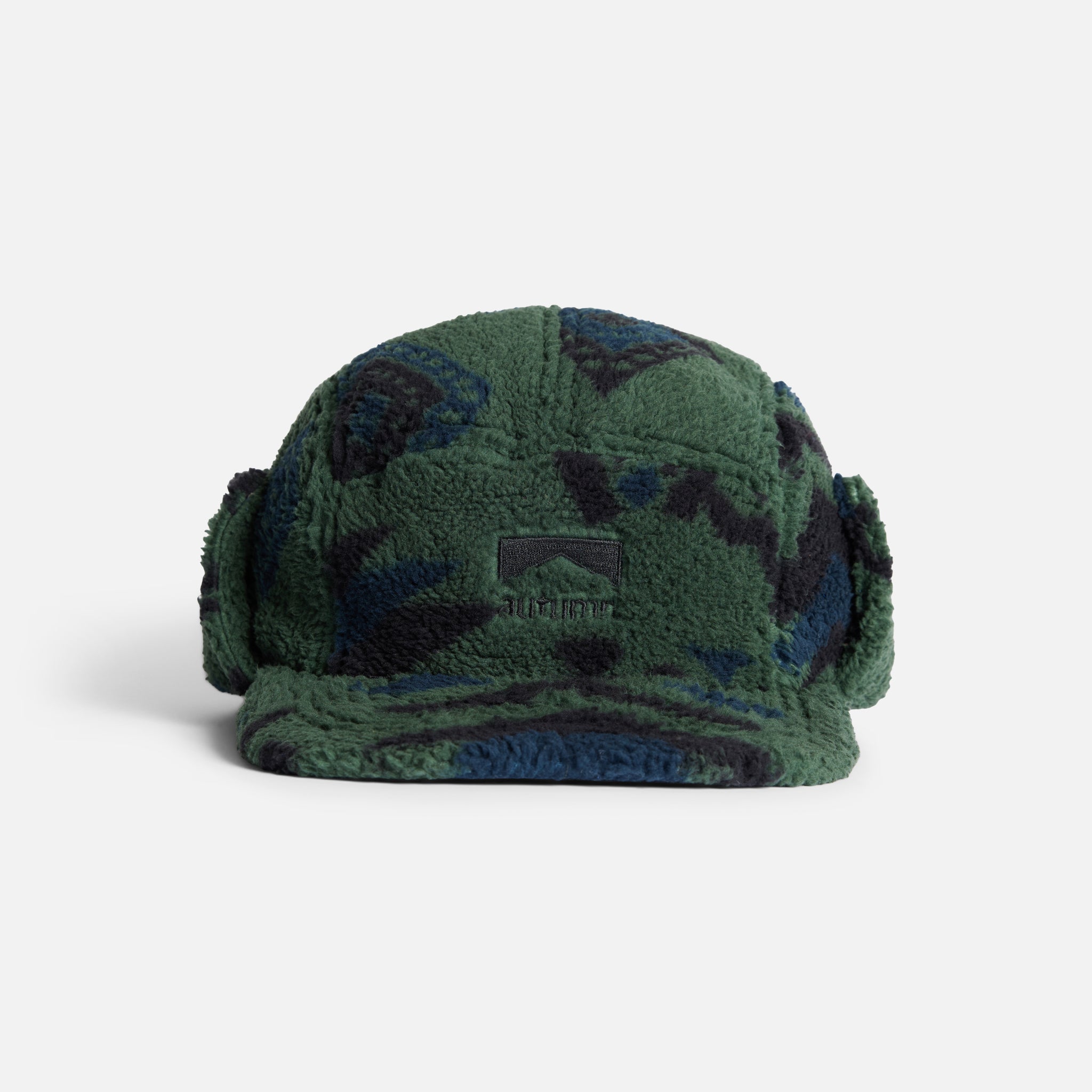 Washed Fleece Flap Cap - Green