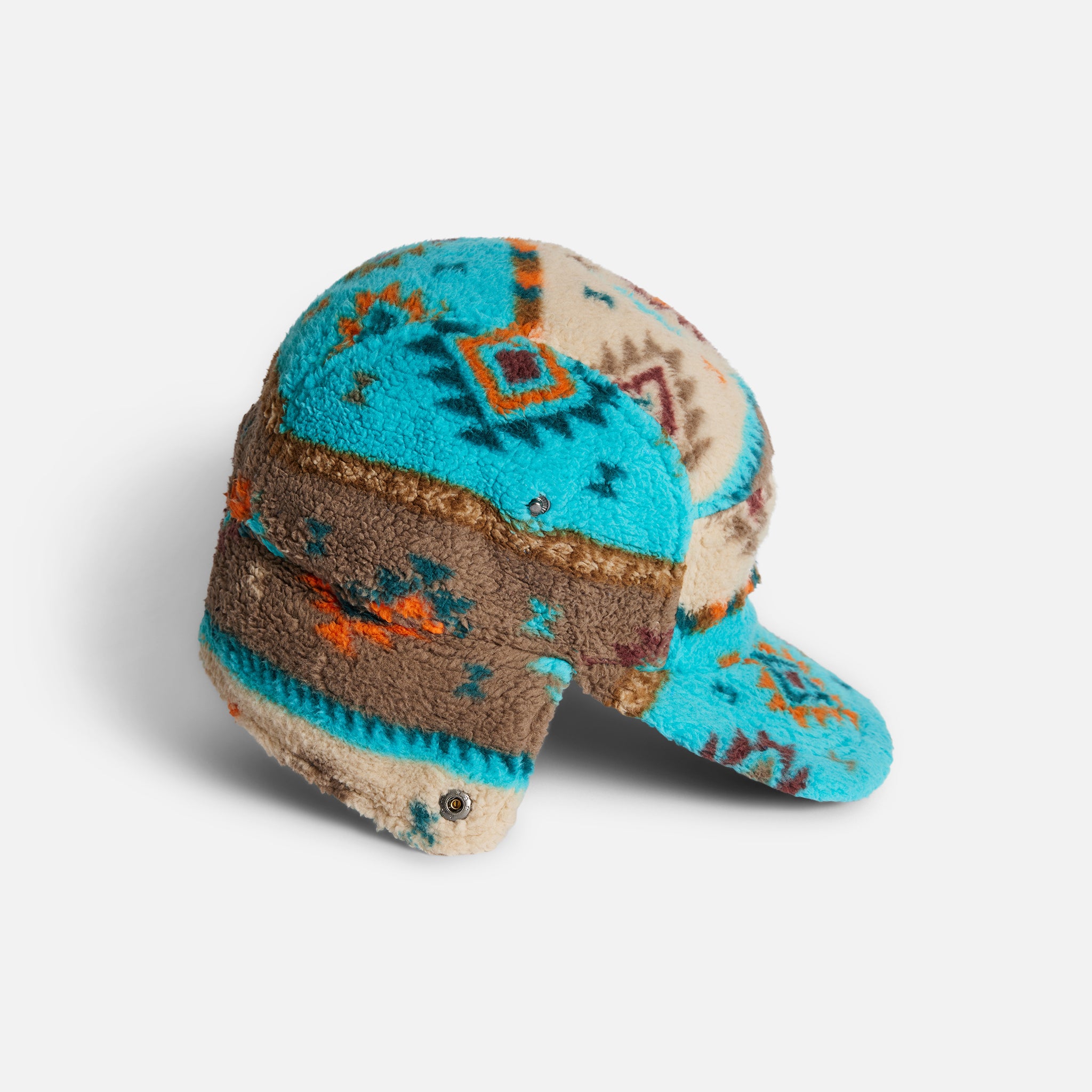 Washed Fleece Flap Cap - Stone