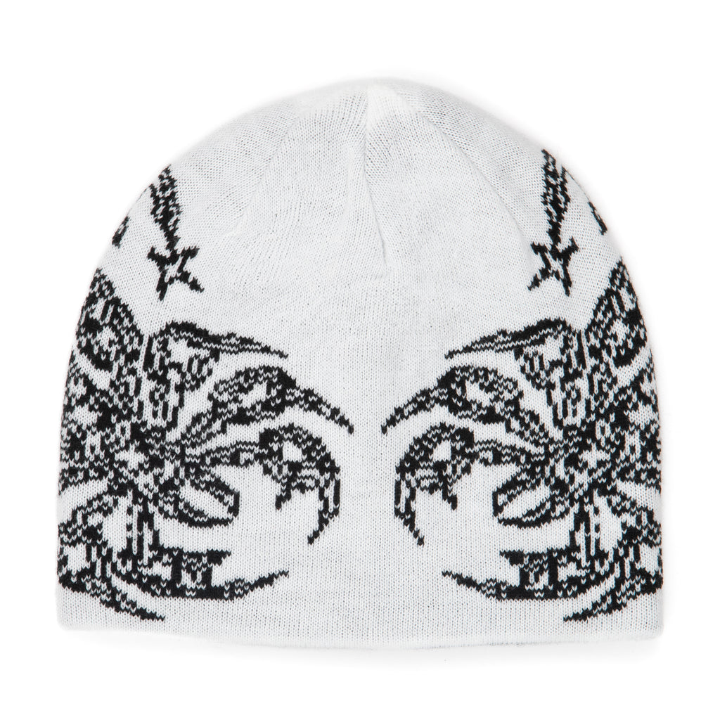 No Regrets Reversible Skully - White
