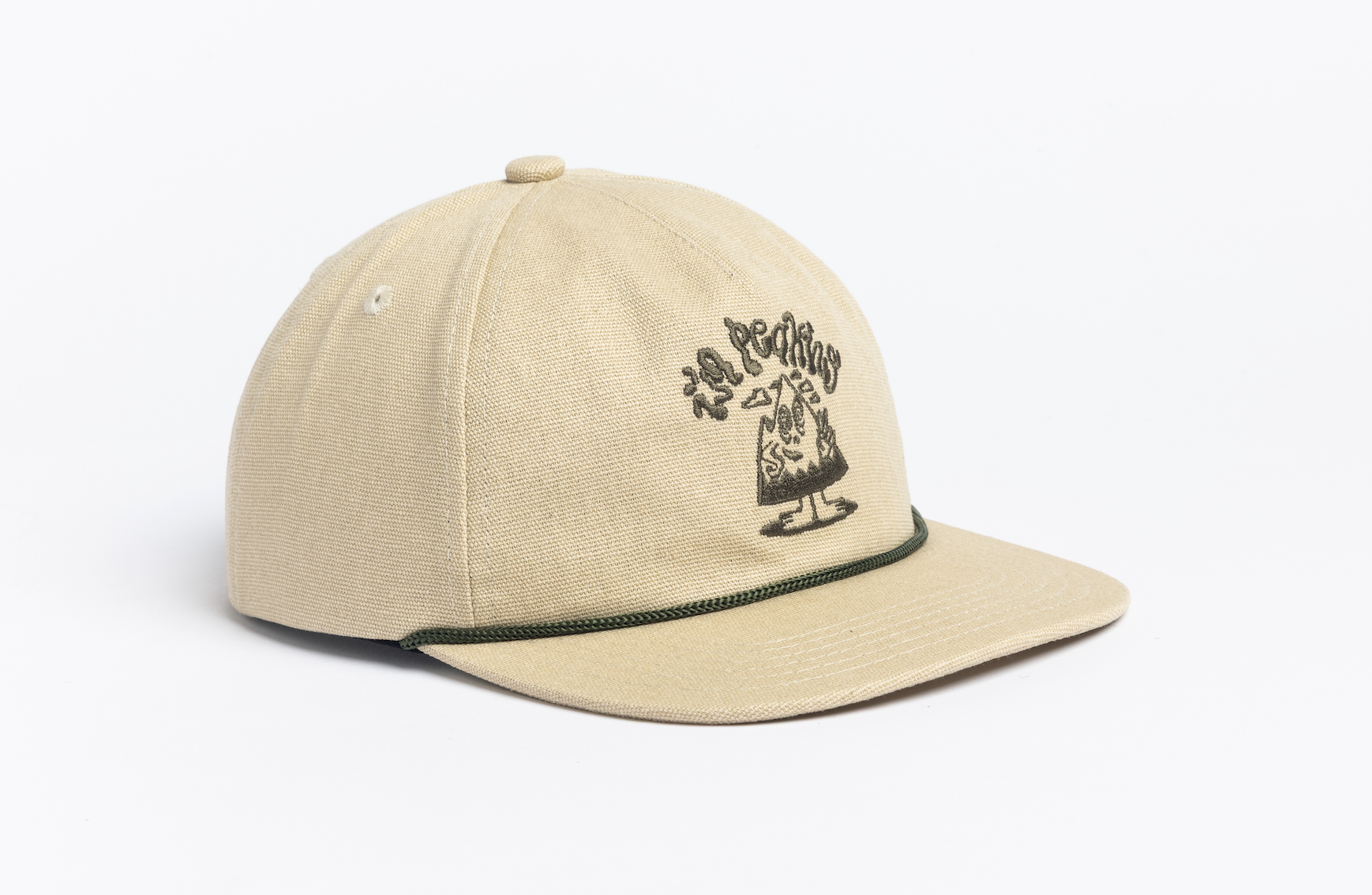 Canvas 5 Panel Snapback - Natural