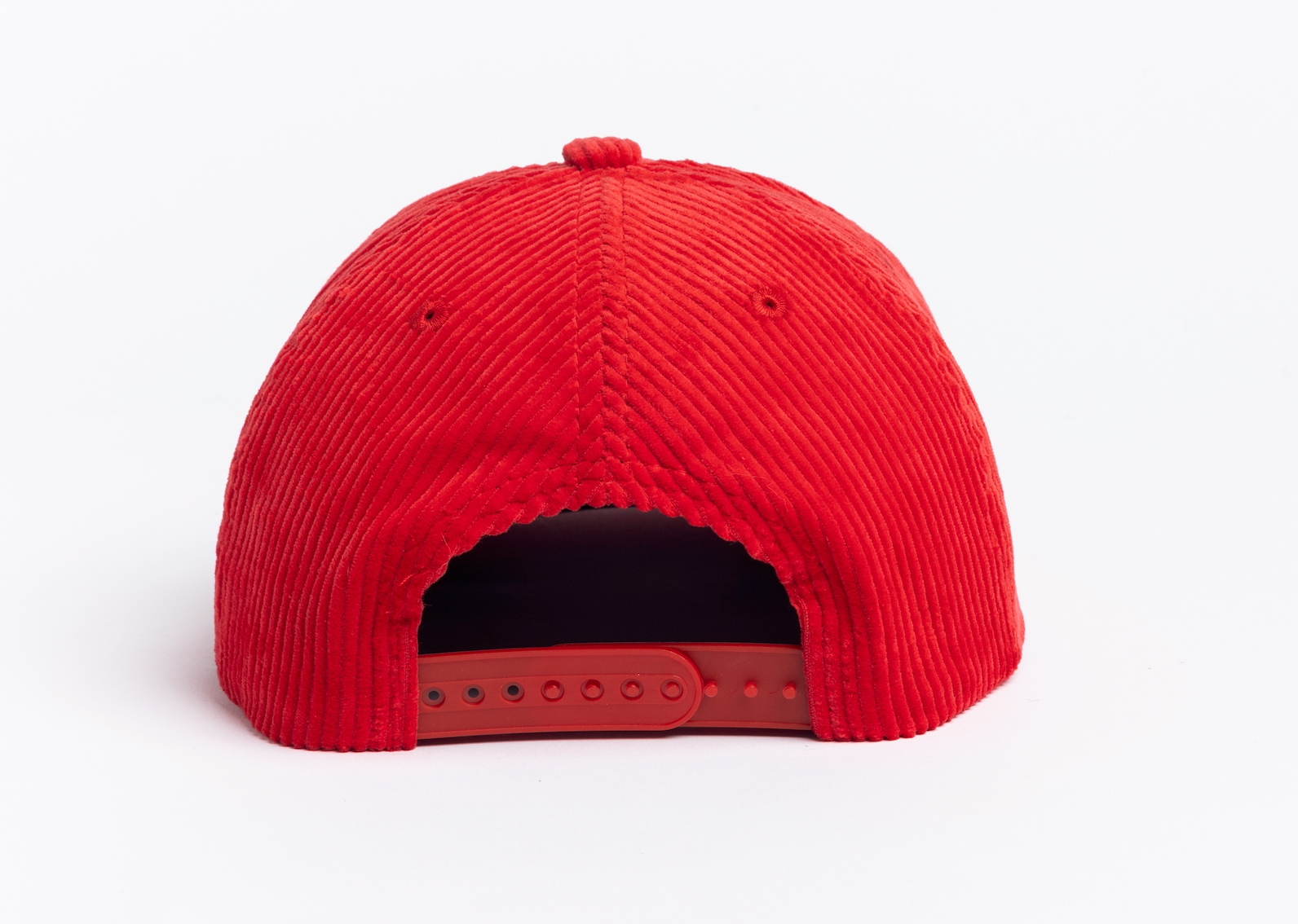 Cord 5 Panel Snapback - Red