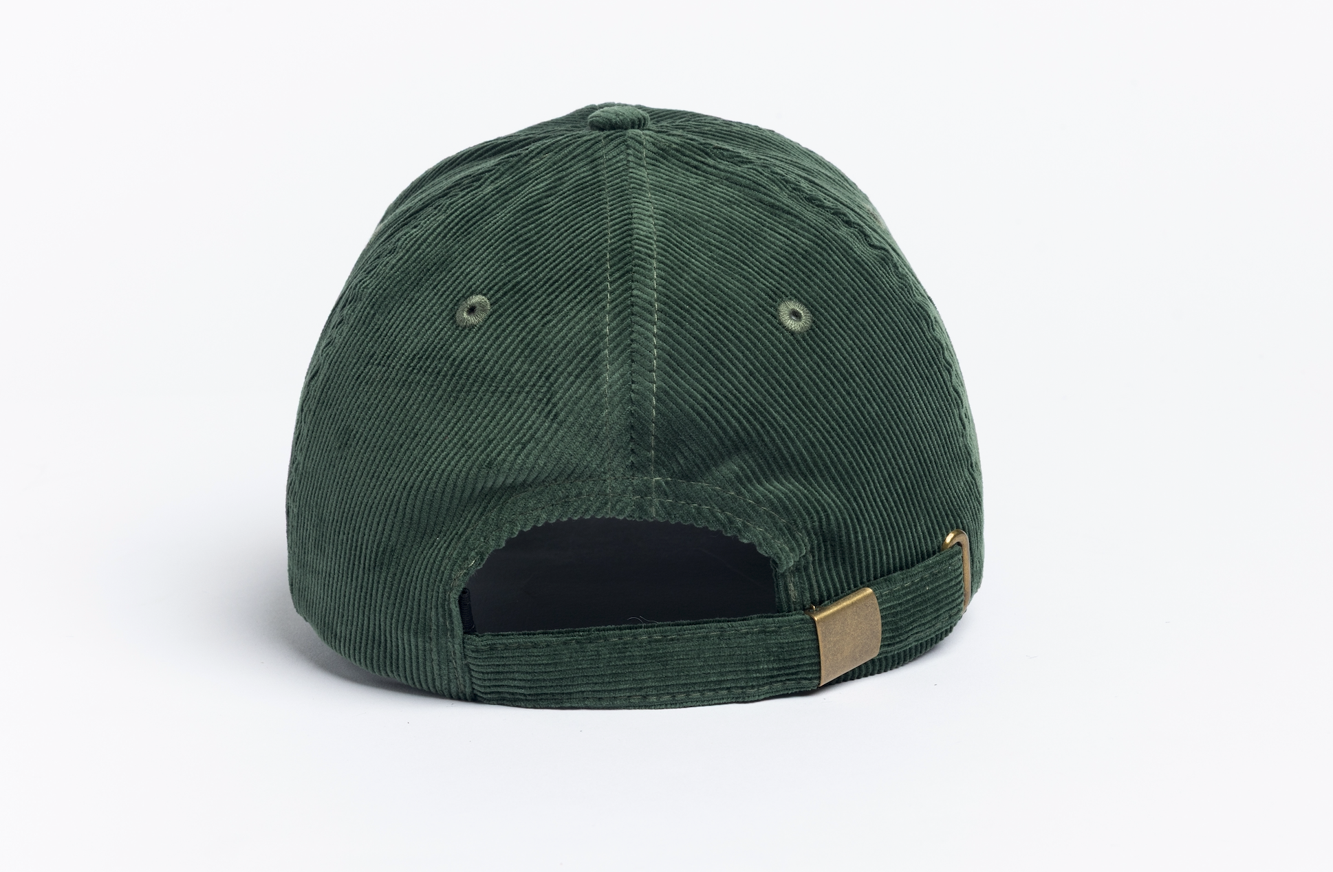 Cord 6 Panel Strapback- Green