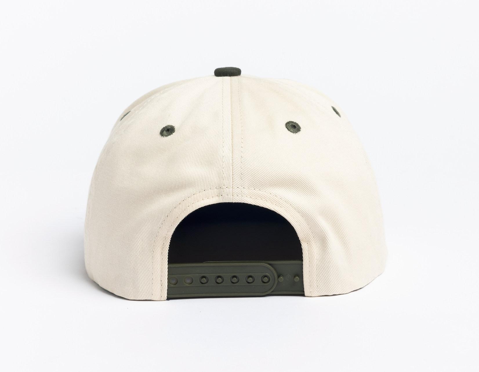 Twill 6 Panel Snapback -Natural