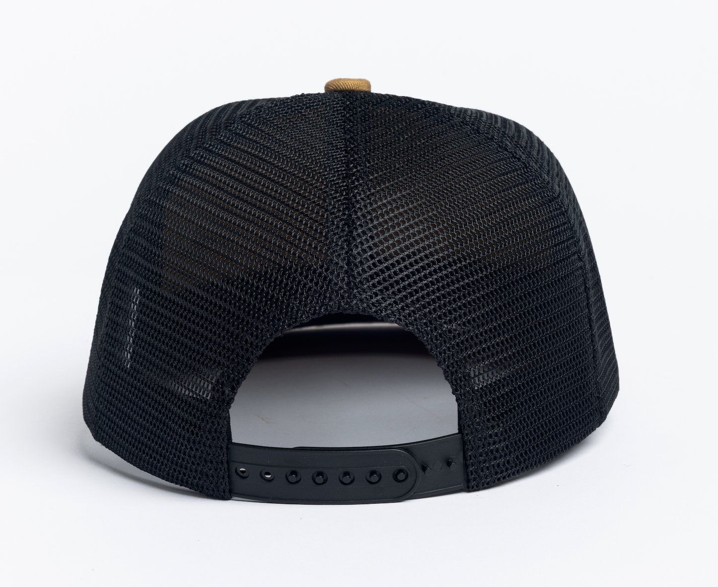 Twill 6 Panel Trucker - Brown