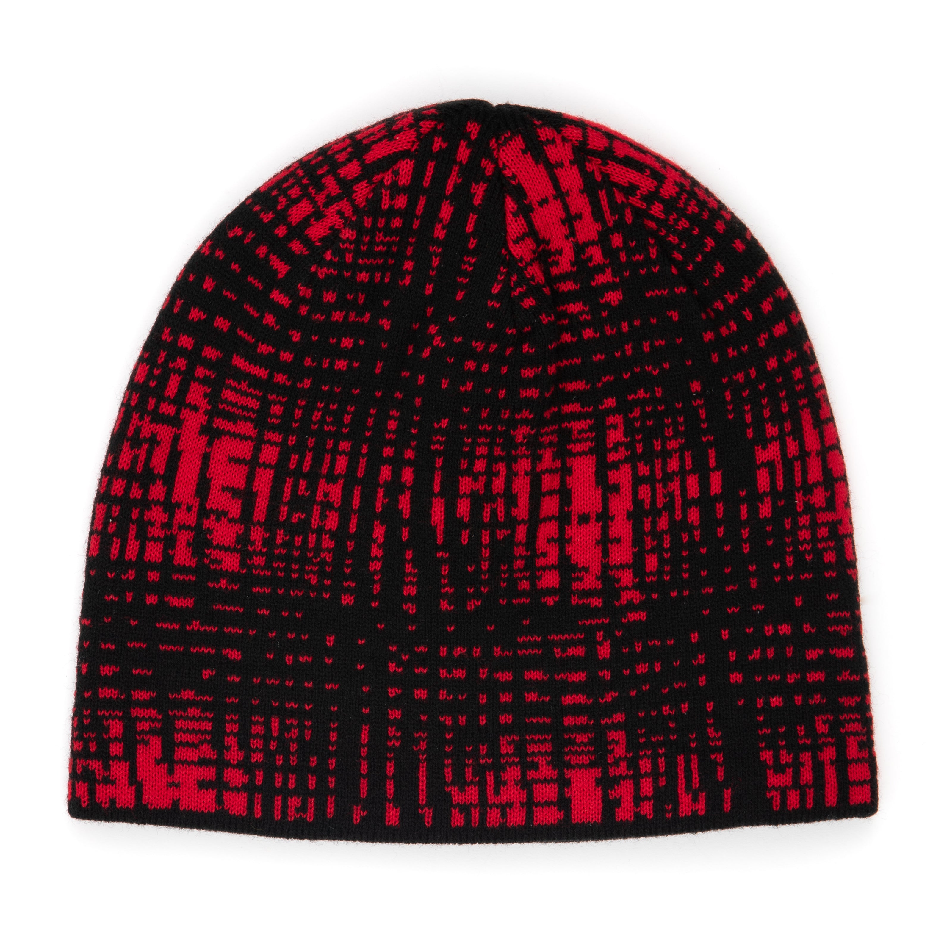 Shadow Plaid Reversible Skully - Red