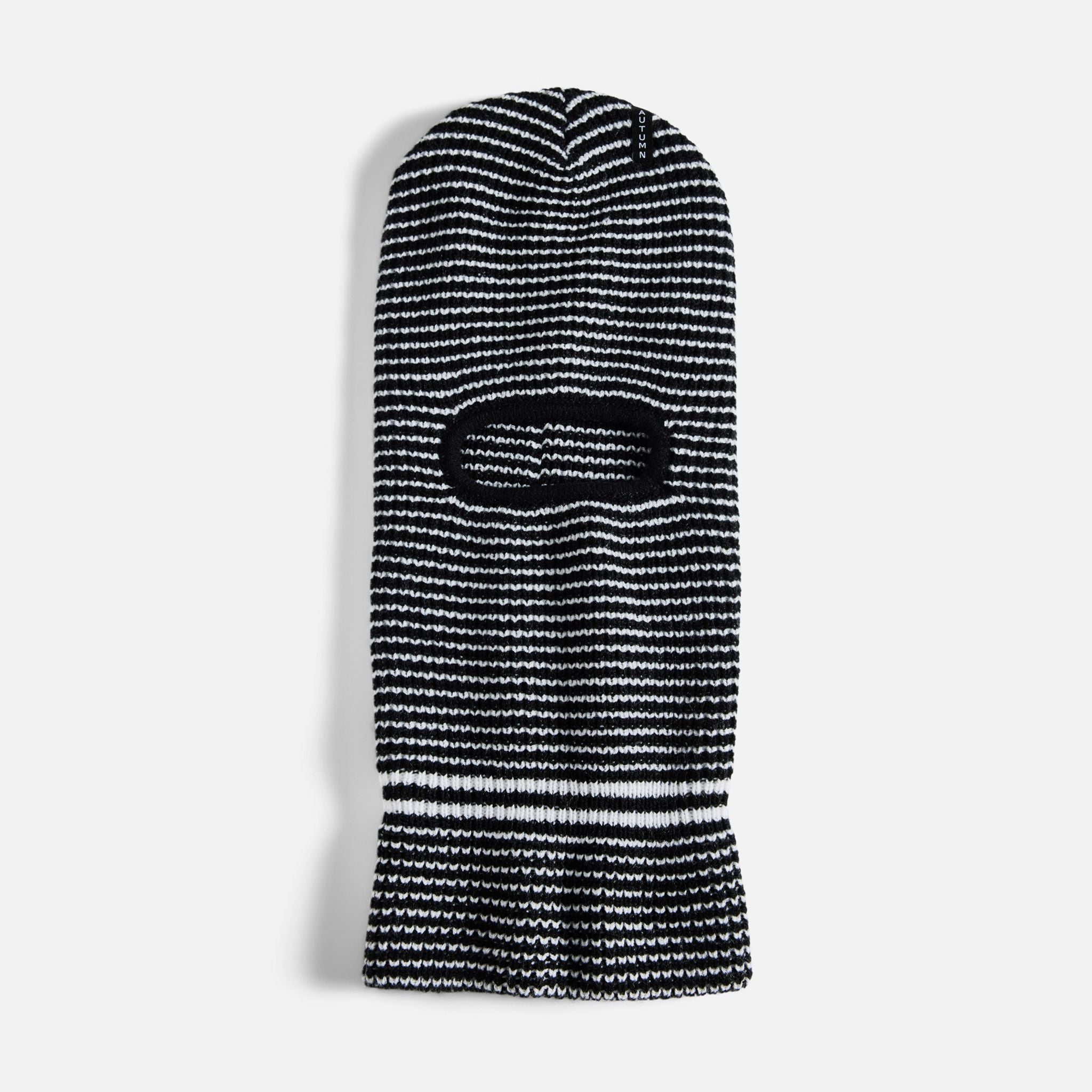 STRIPED BALACLAVA - BLACK