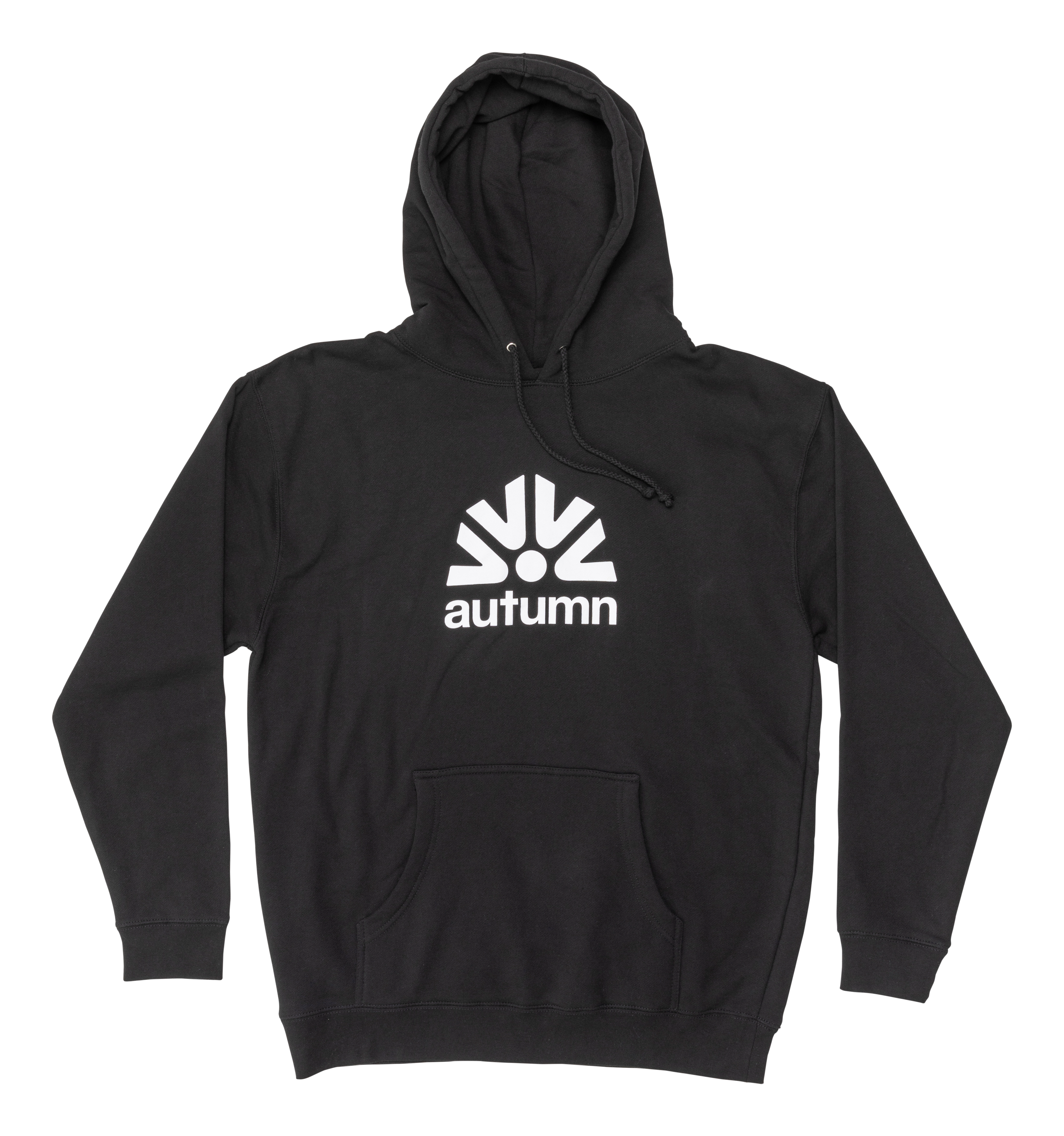 ICON HOODED PULLOVER SWEATSHIRT - BLACK