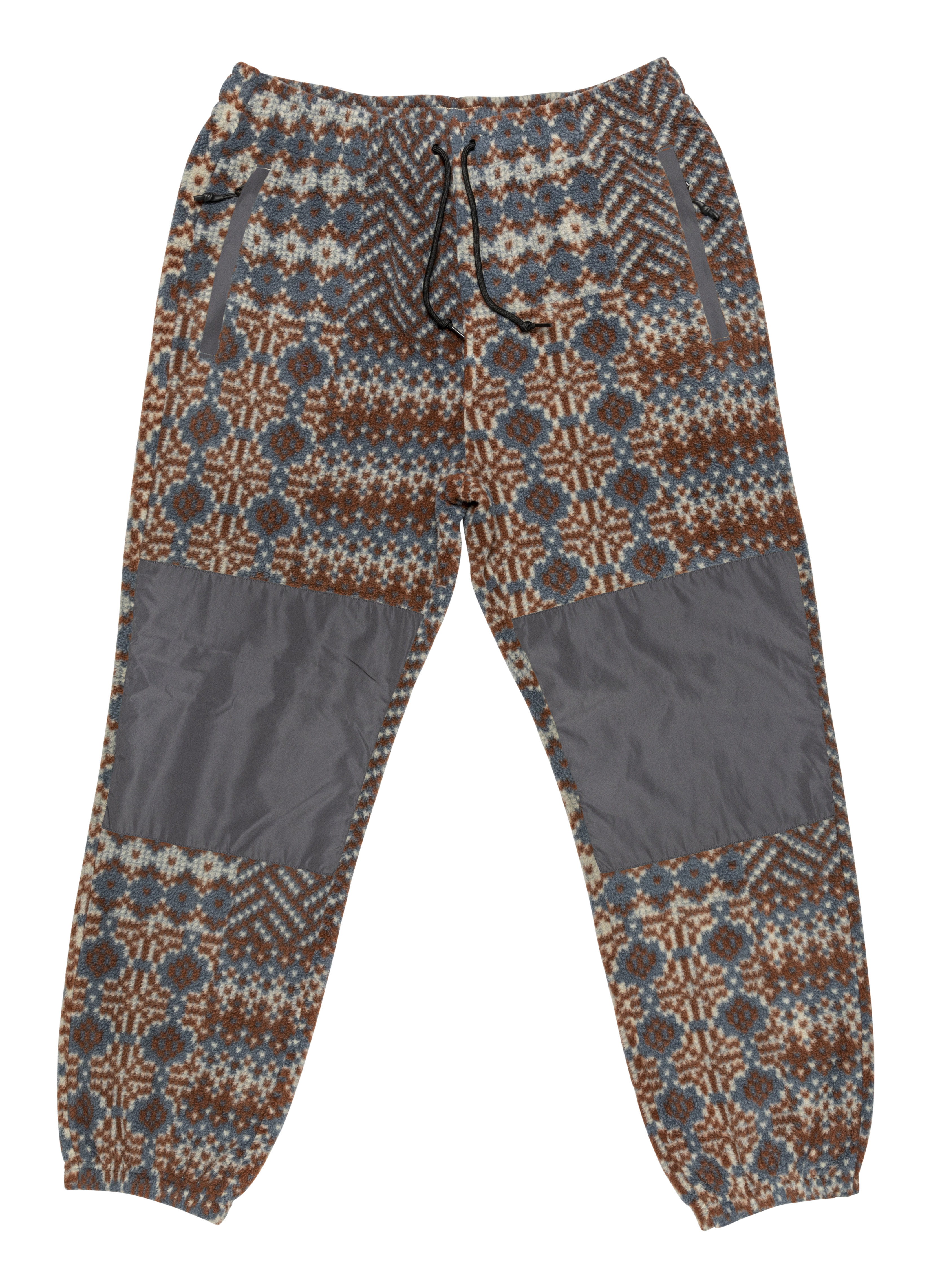 BASK FLEECE PANTS - FAIR ISLE PATCHWORK