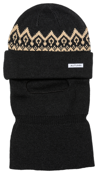 MASK BEANIE - BLACK – autumnheadwear