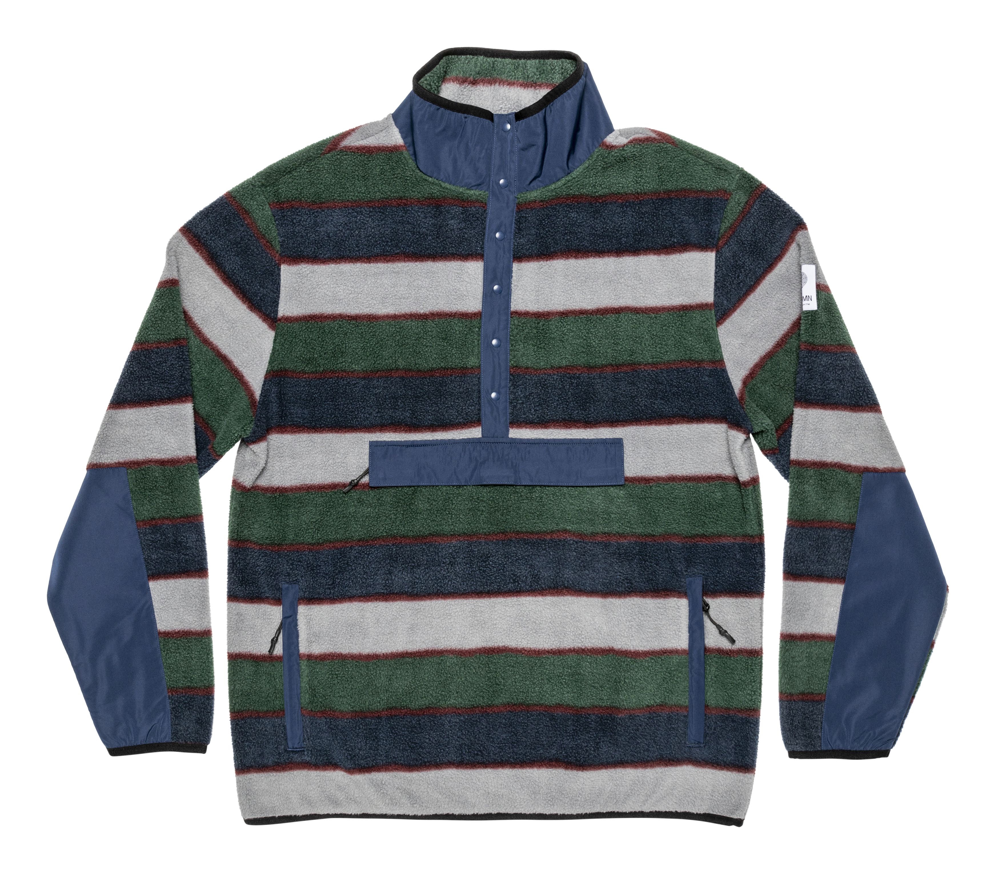 ORB HALF SNAP FLEECE - PREP STRIPE